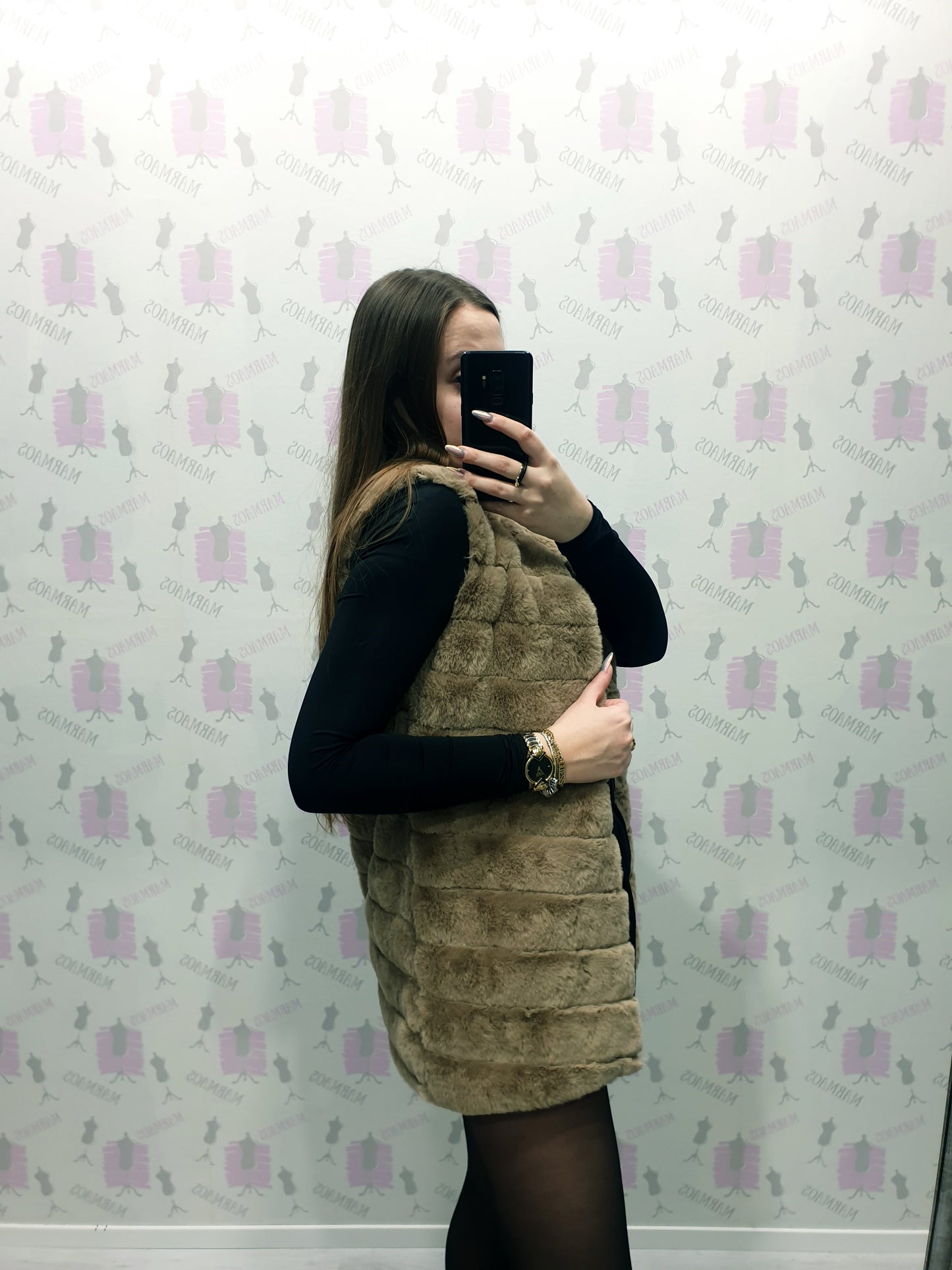 Kožušinová vestička S
