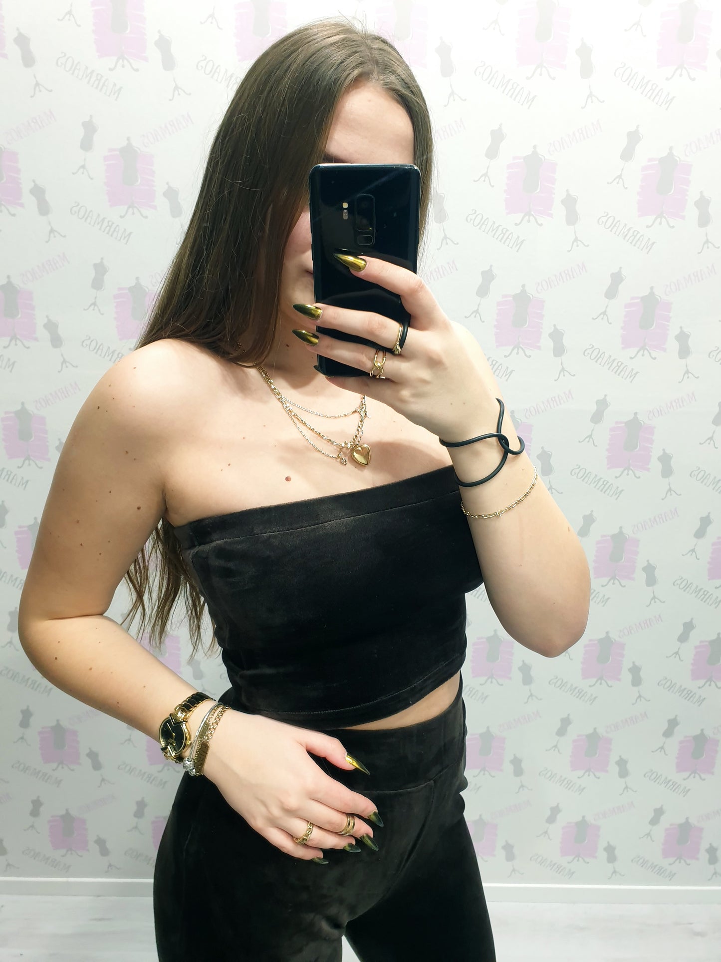 Komplet- crop top + tepláky XS
