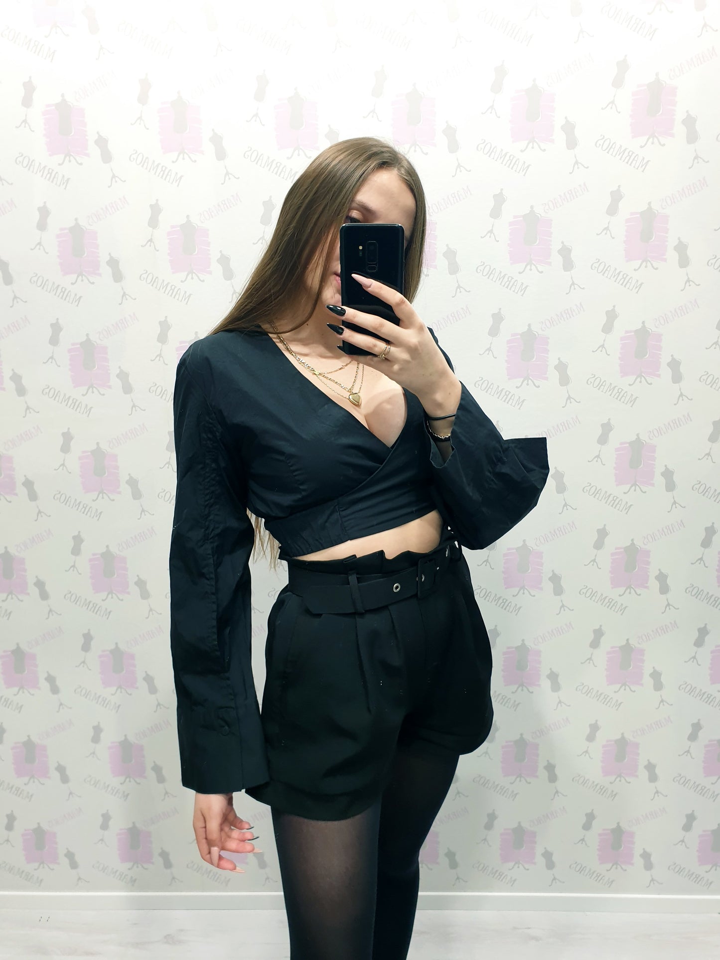 ZARA crop košeľa S