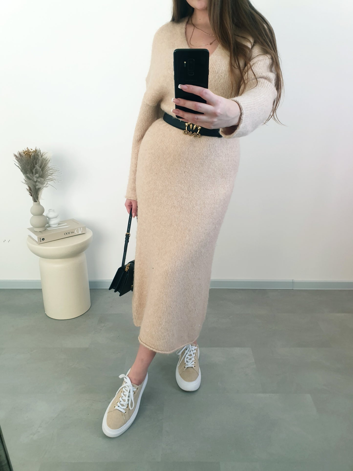 ZARA maxi svetrové šaty M