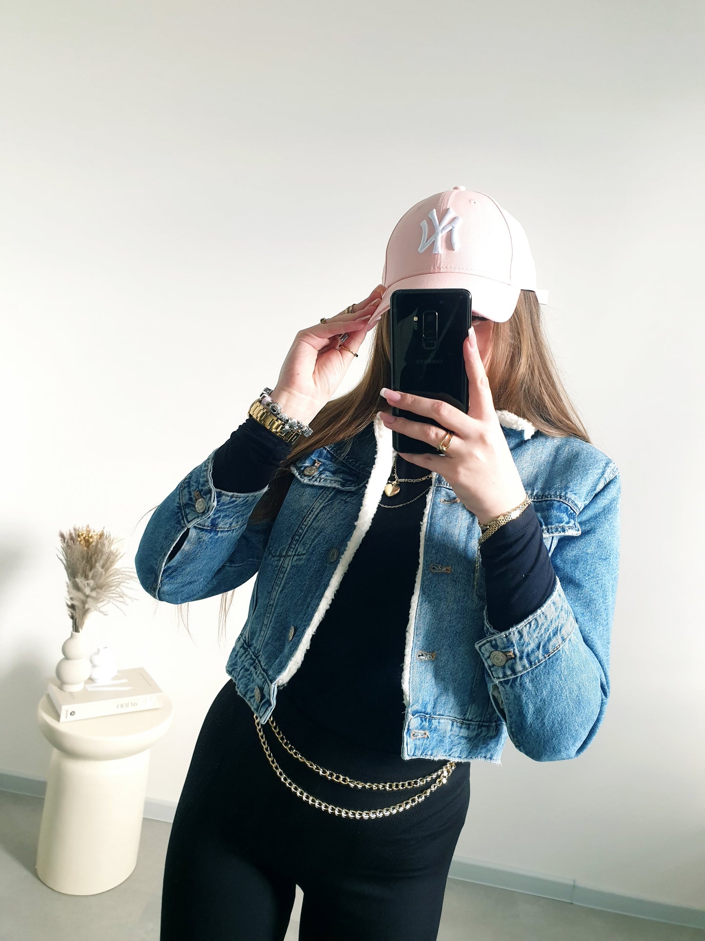 ZARA rifľová zateplená bundička XXS/XS