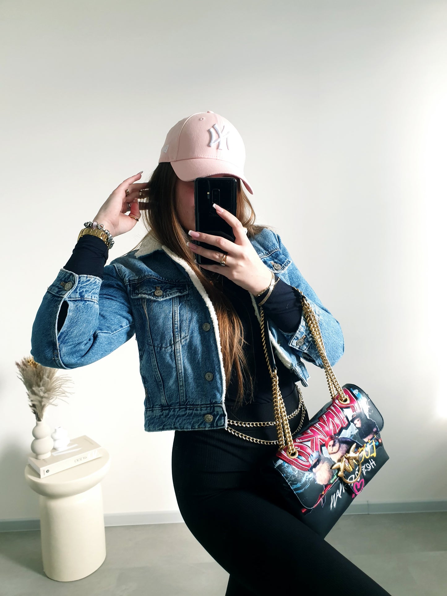 ZARA rifľová zateplená bundička XXS/XS