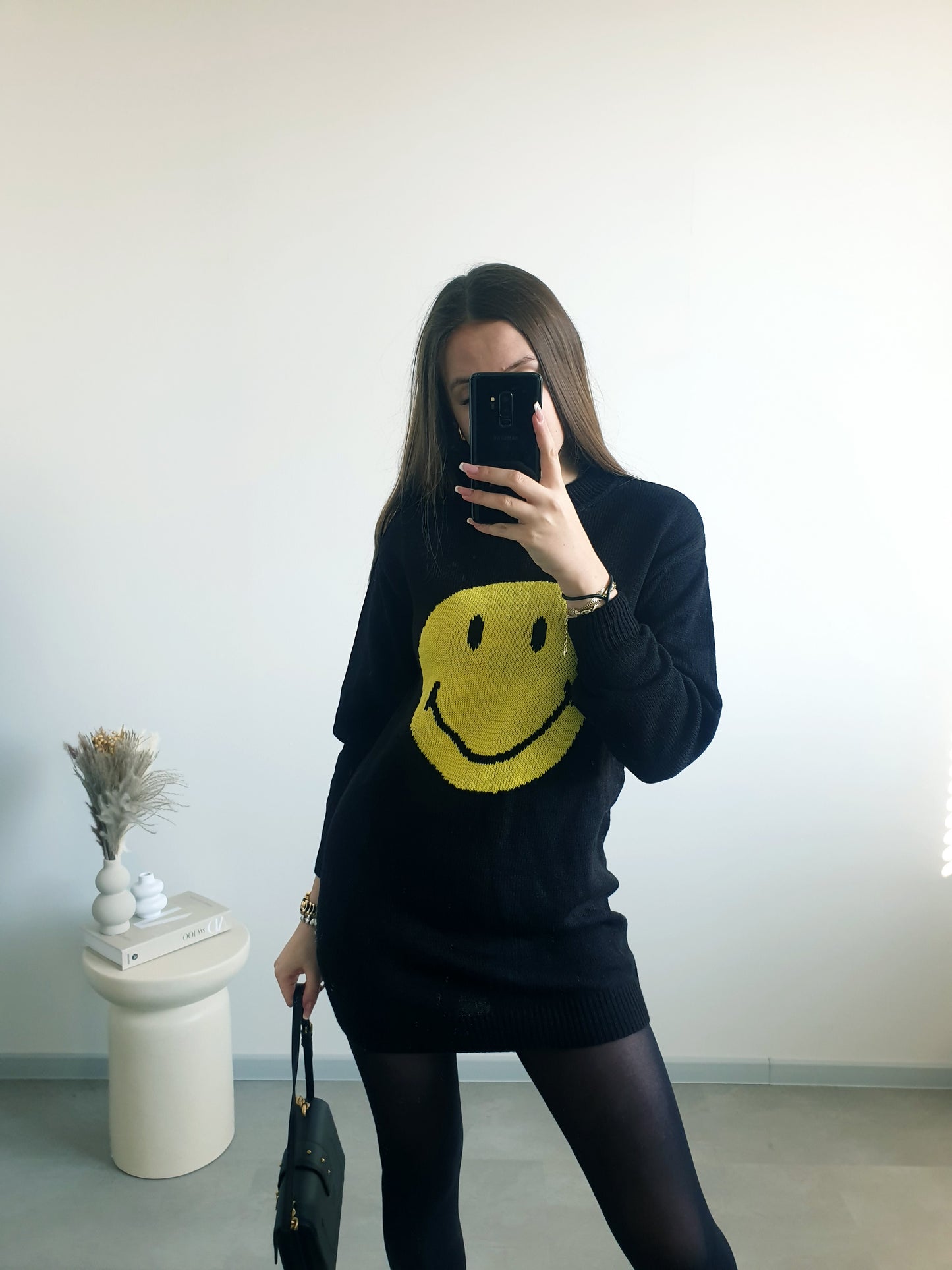 H&M x Smiley svetrové šaty XS