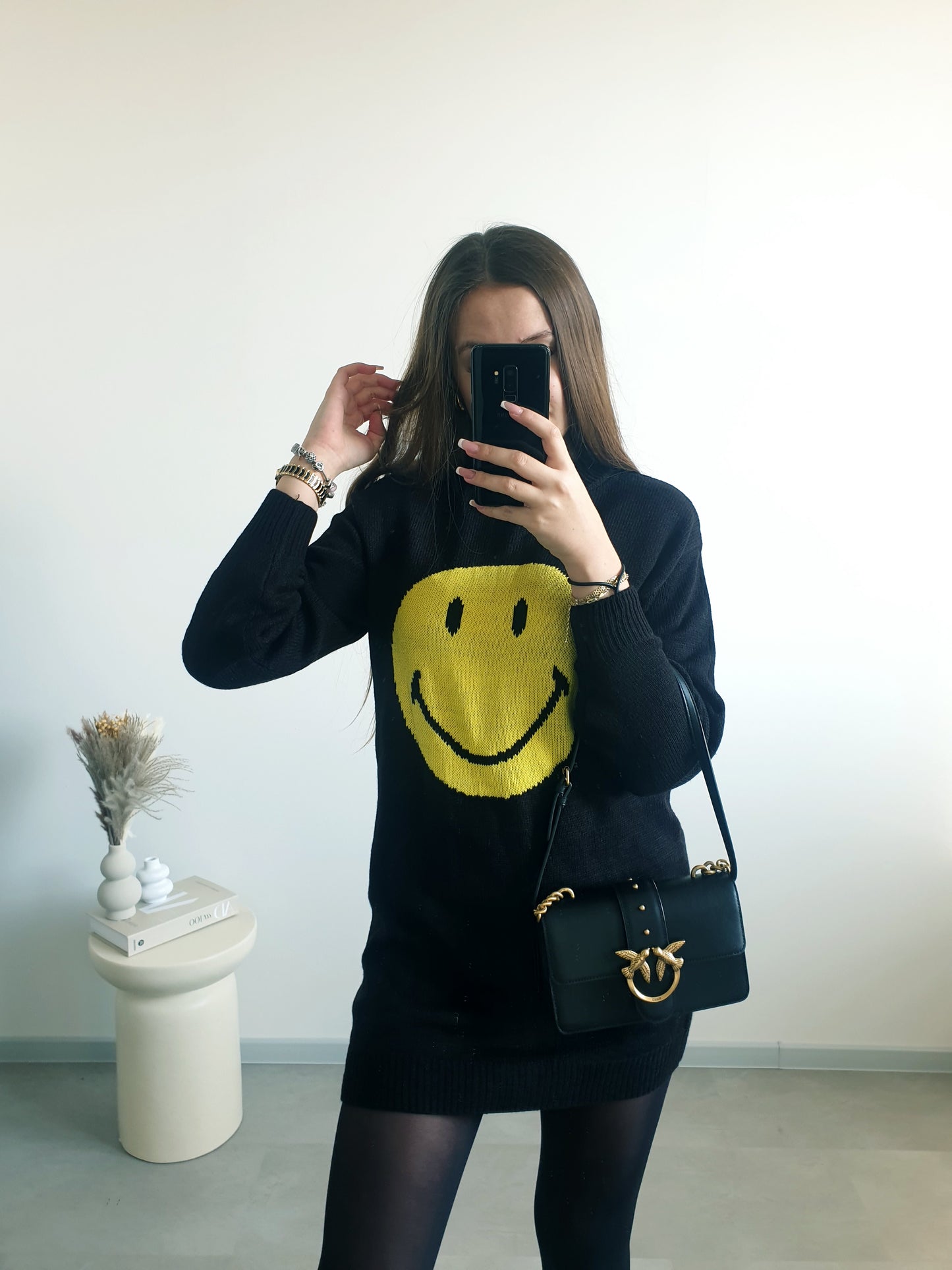 H&M x Smiley svetrové šaty XS