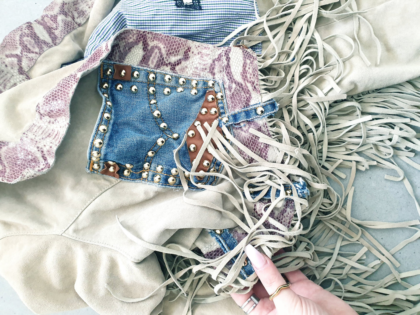 Retro cowboyská bundička M