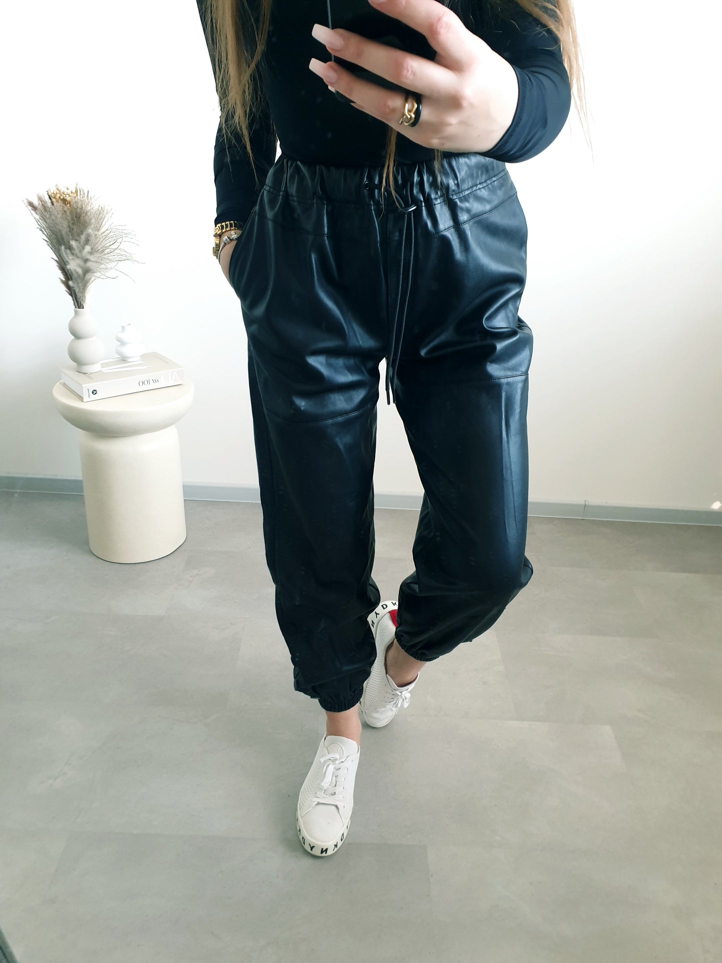 Koženkové nohavice Topshop S/M