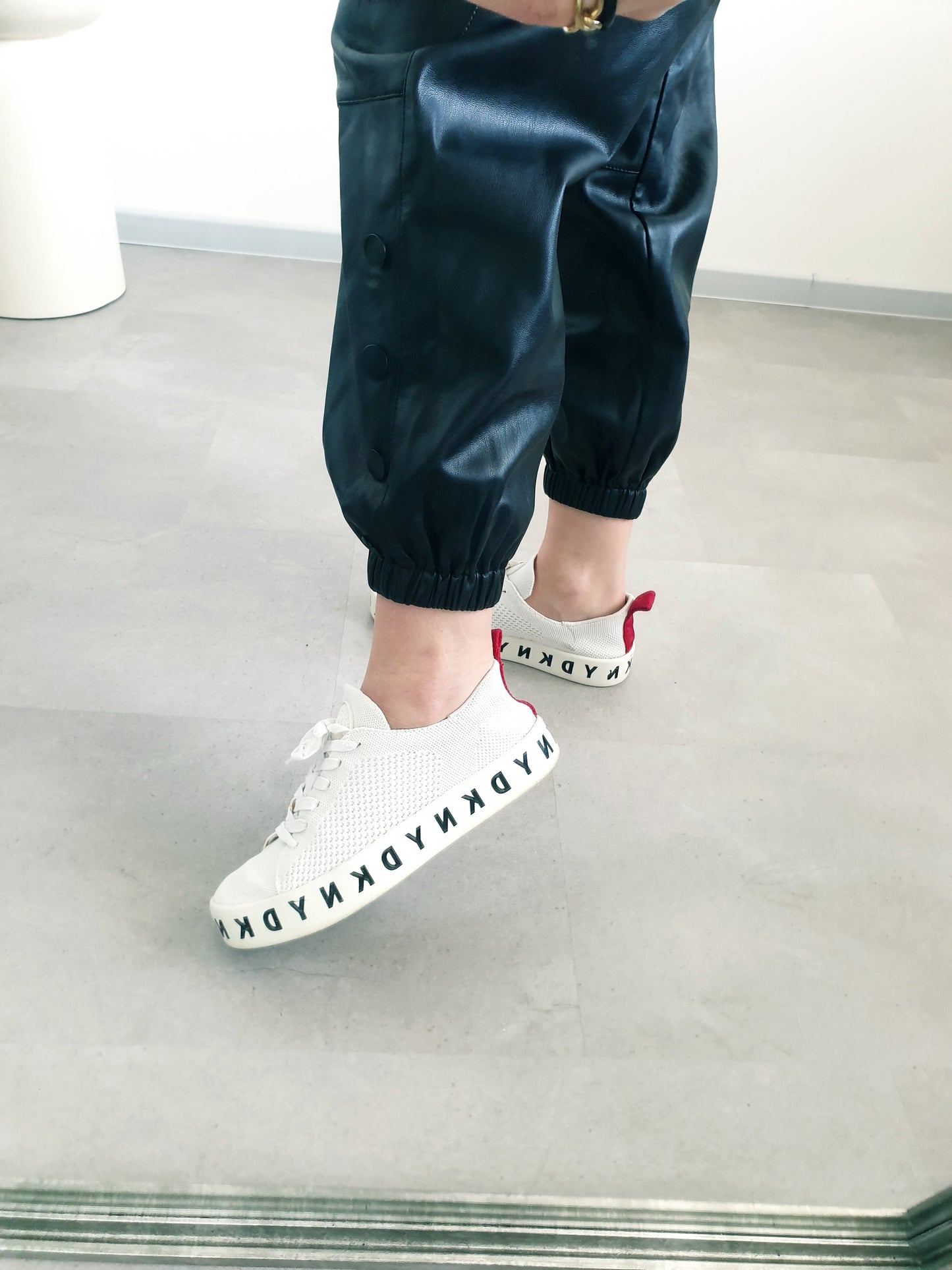 Koženkové nohavice Topshop S/M