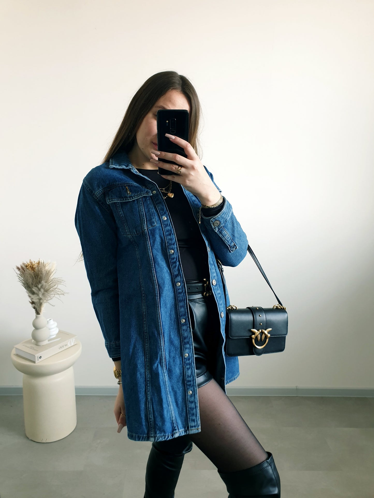 ZARA rifľový kabátik XS