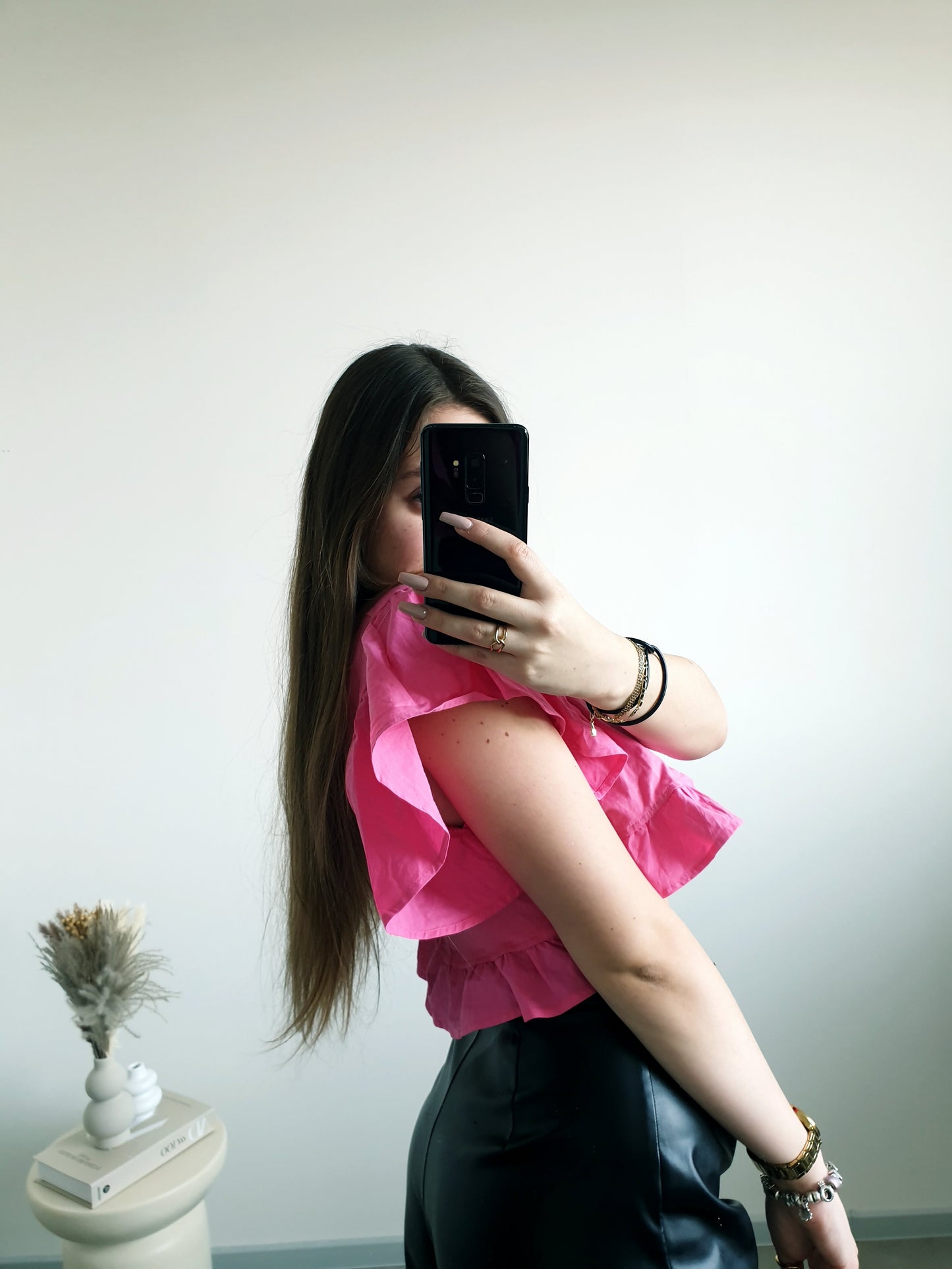 ZARA top s volánmi XS