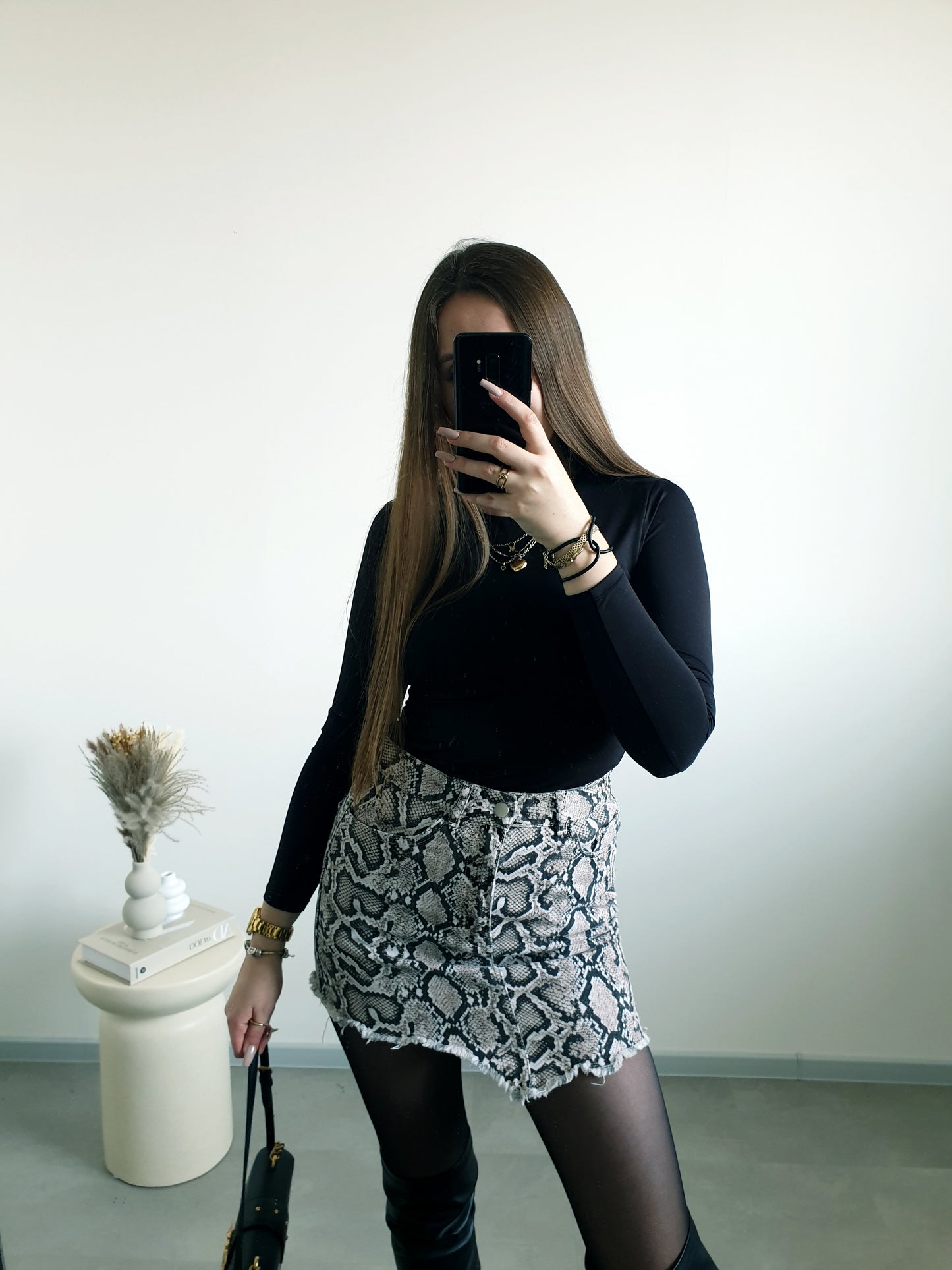ZARA vzorovaná sukňa S/M