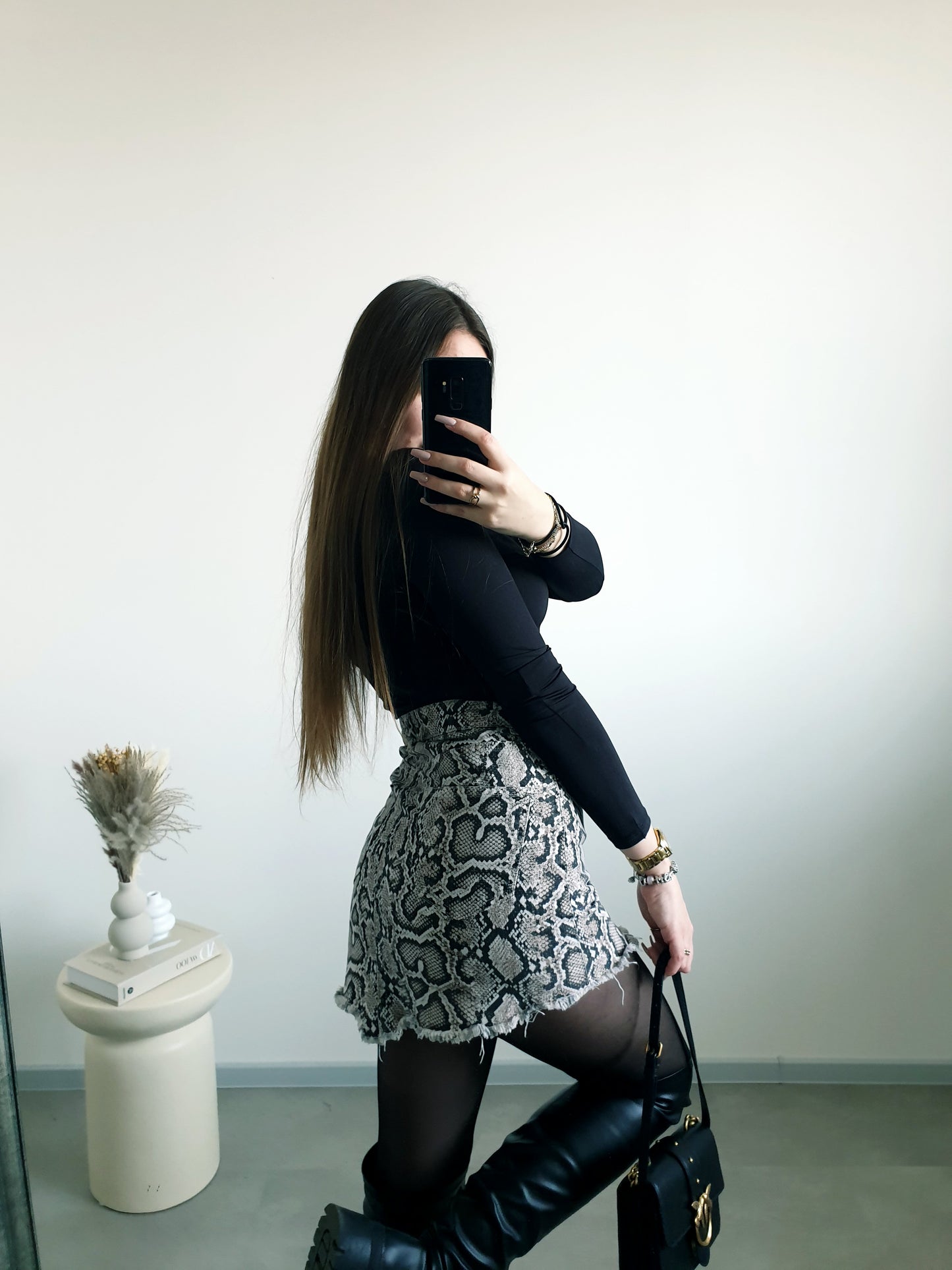 ZARA vzorovaná sukňa S/M