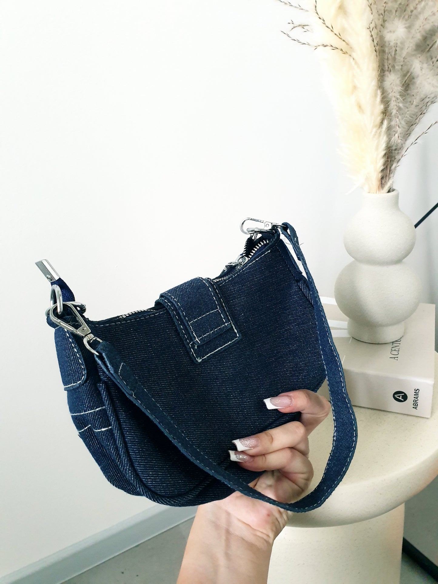 Štýlová denim kabelka