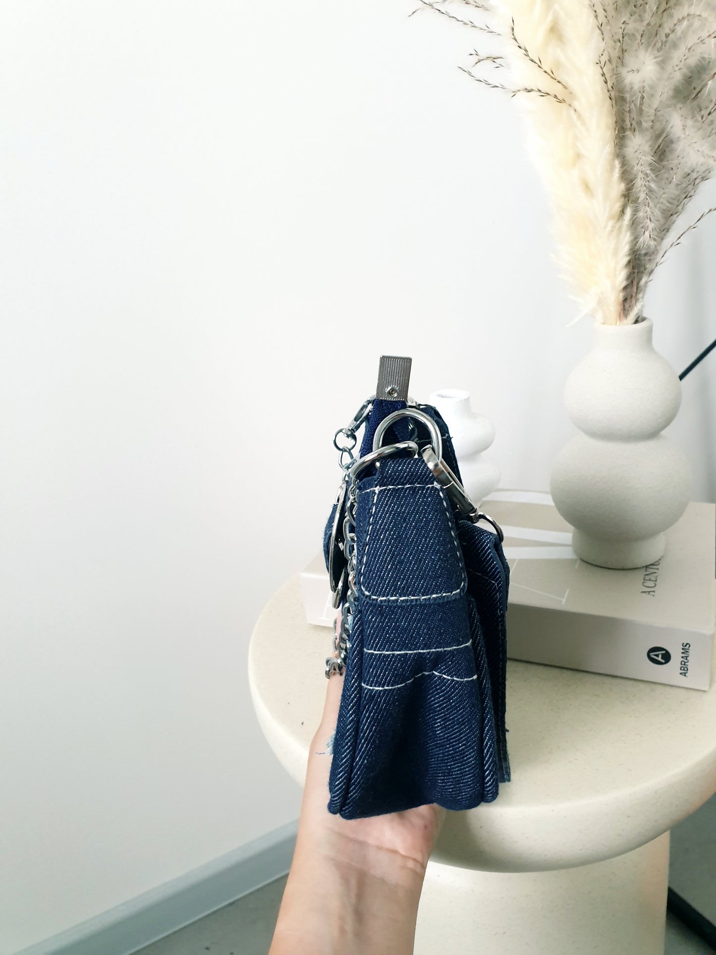 Štýlová denim kabelka