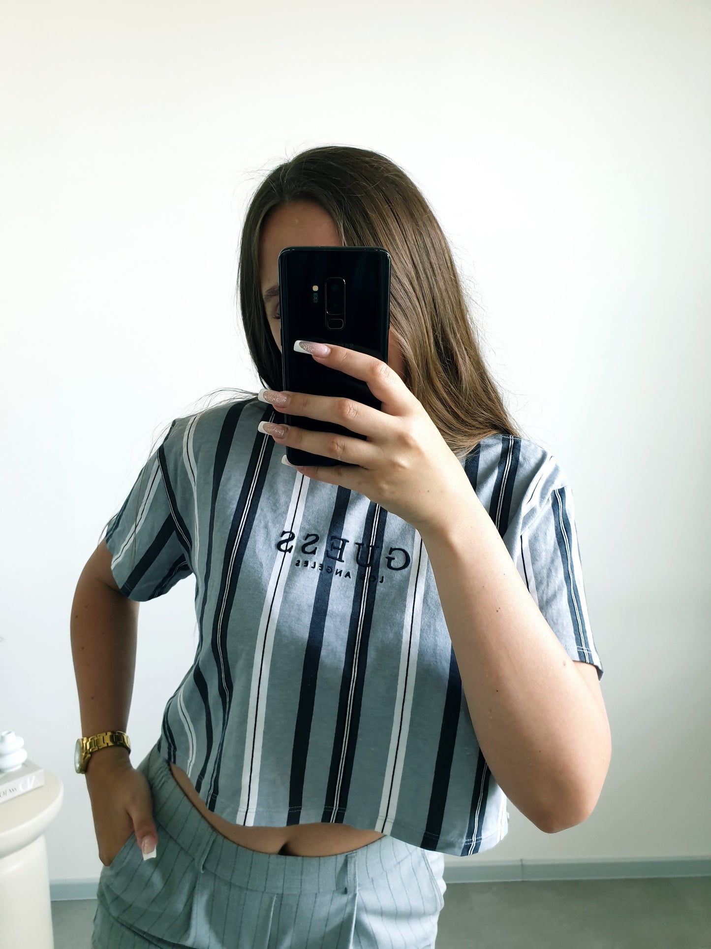 GUESS oversize crop top