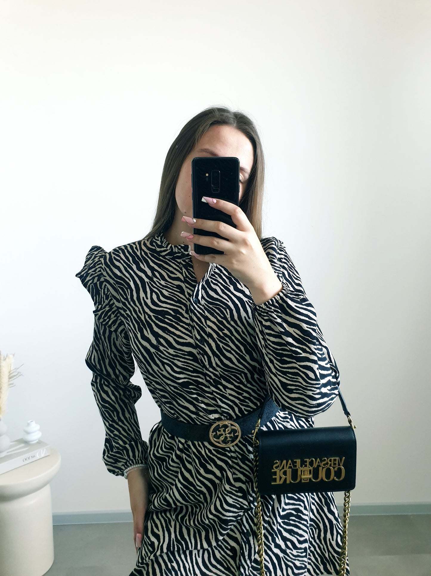 Zebrované šaty M/L