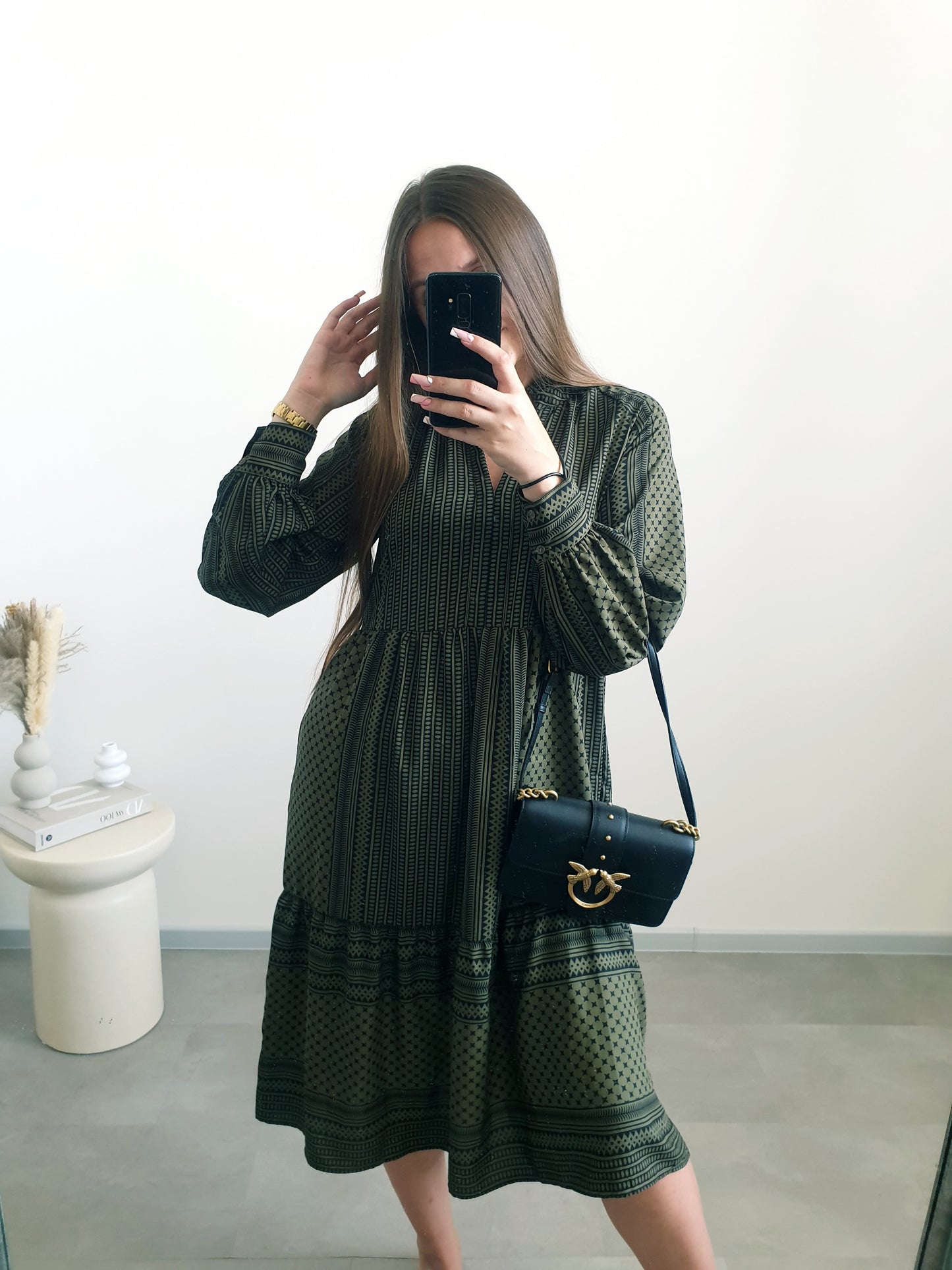 Khaki šaty ONLY S
