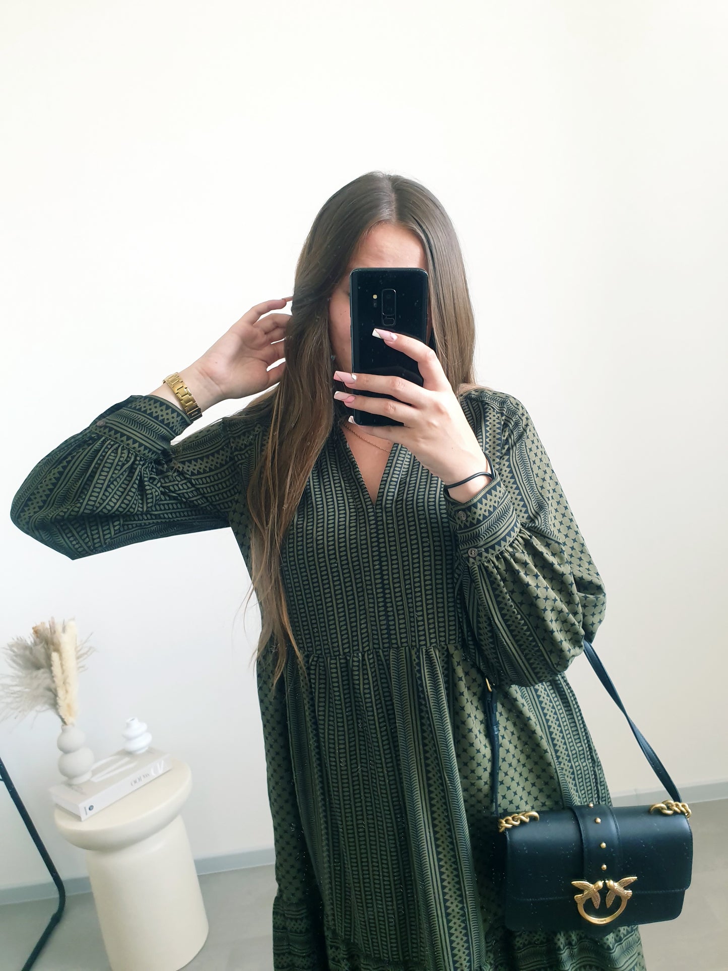 Khaki šaty ONLY S