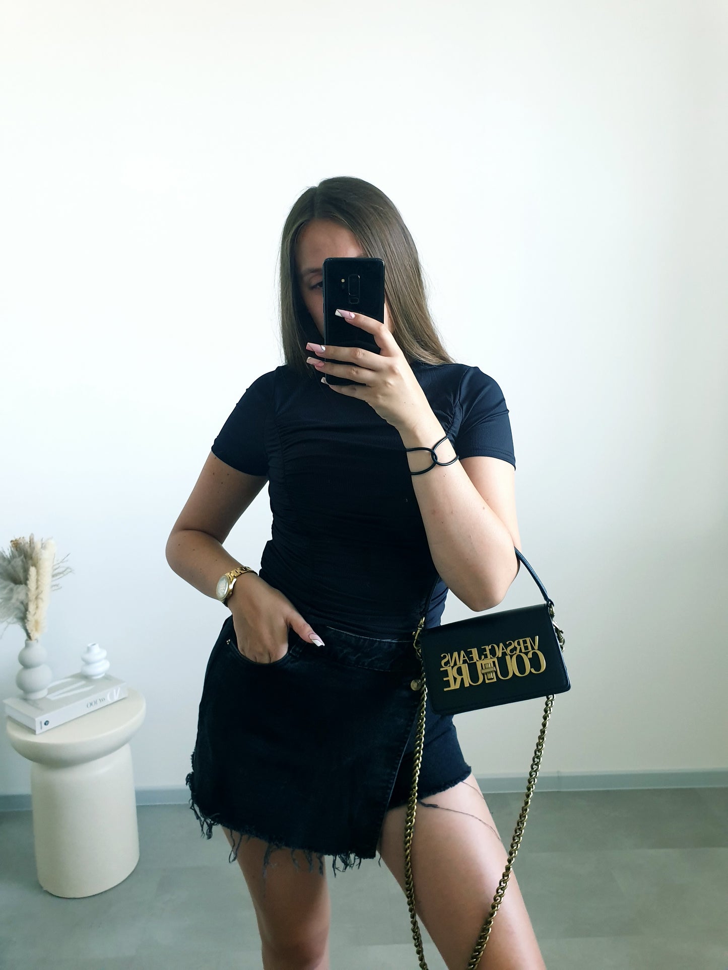 Čierny top S