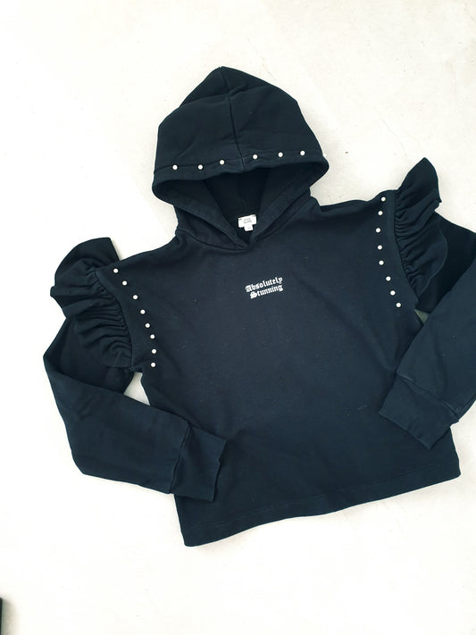 Štýlová mikina s perličkami 152