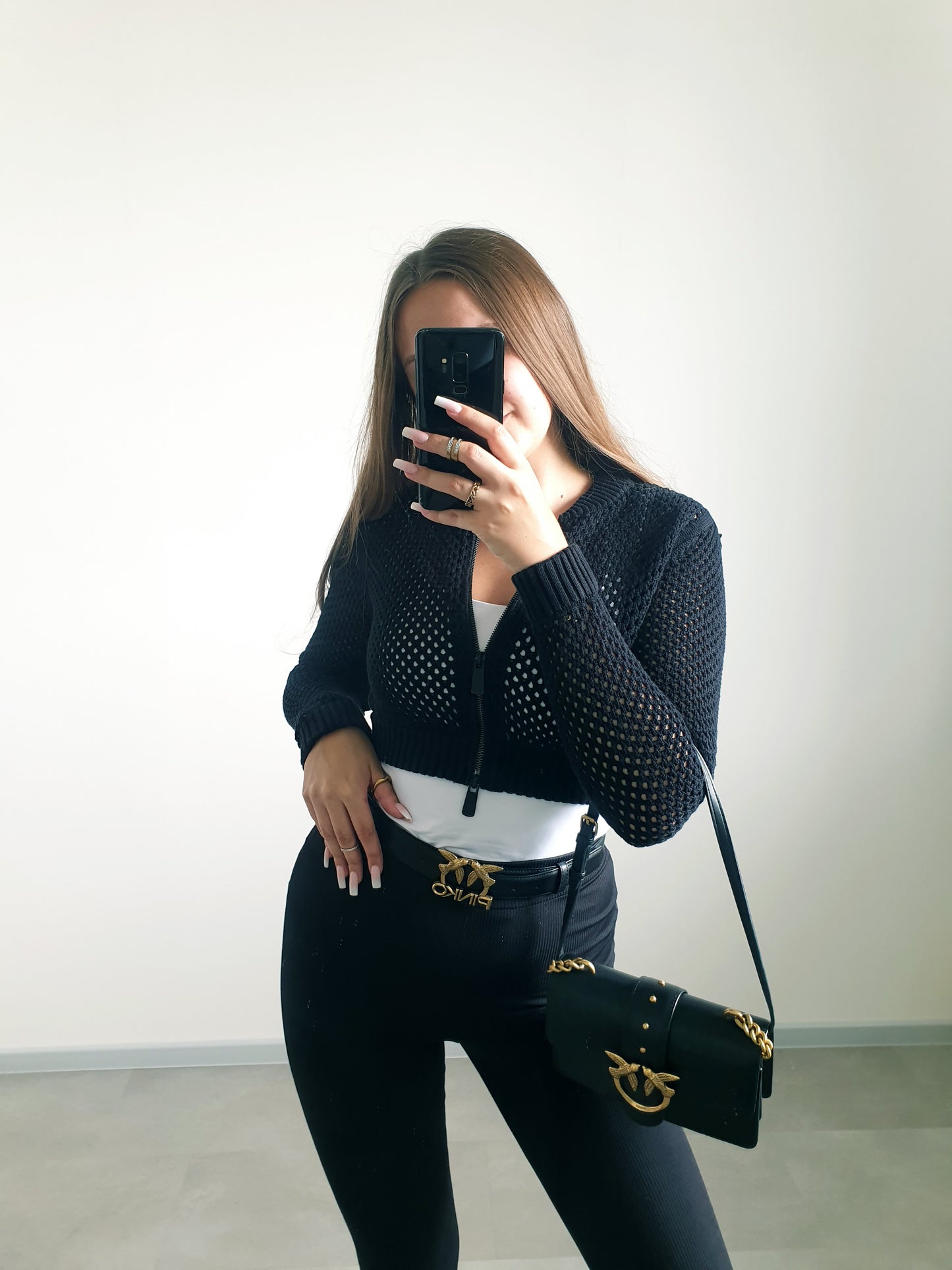 ZARA crop mikina S