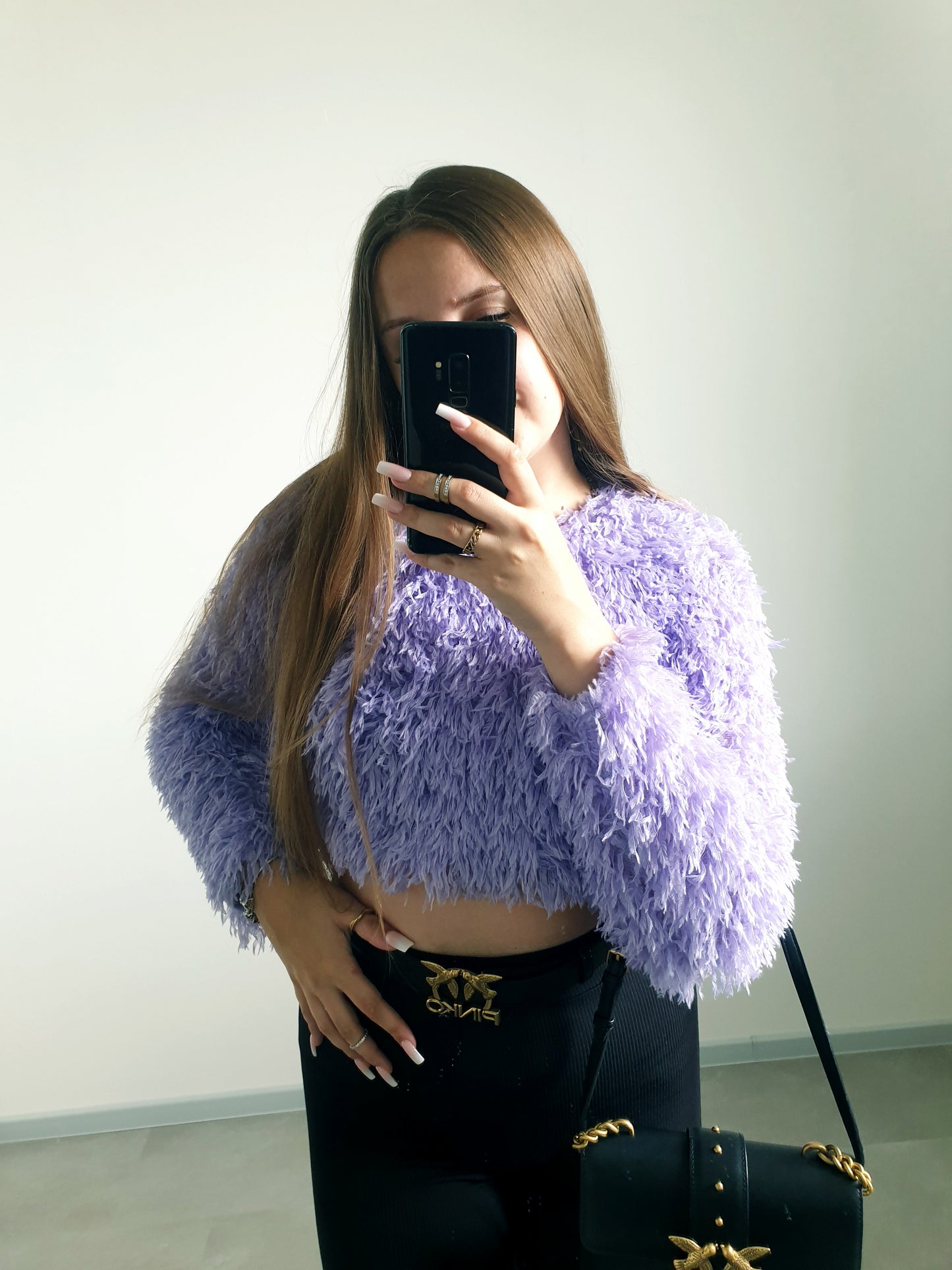 ZARA fialový top M