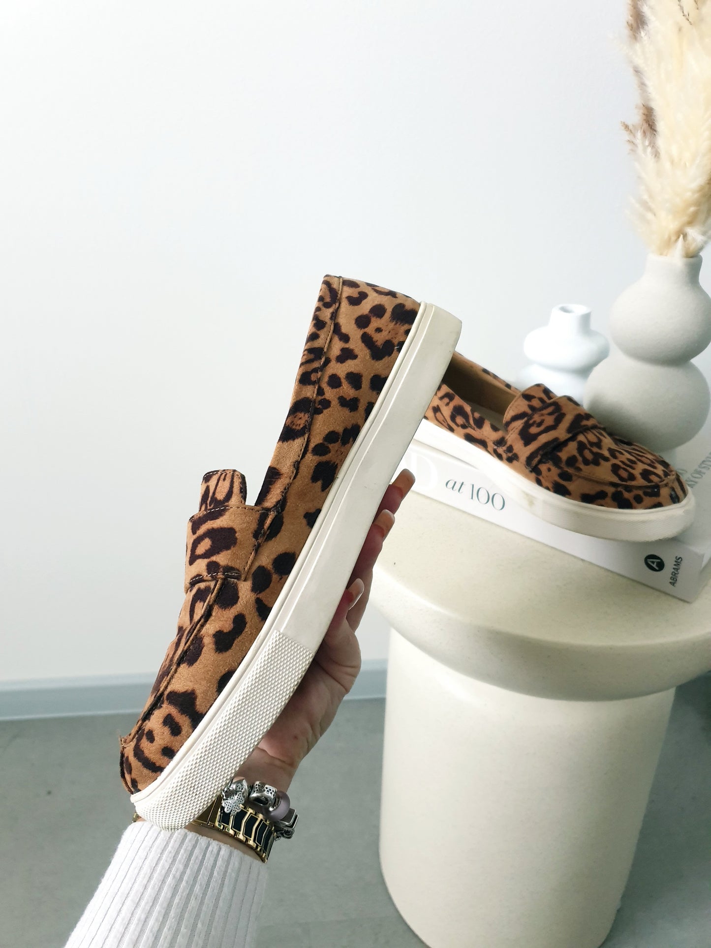 Retro slip on leo topánky 40