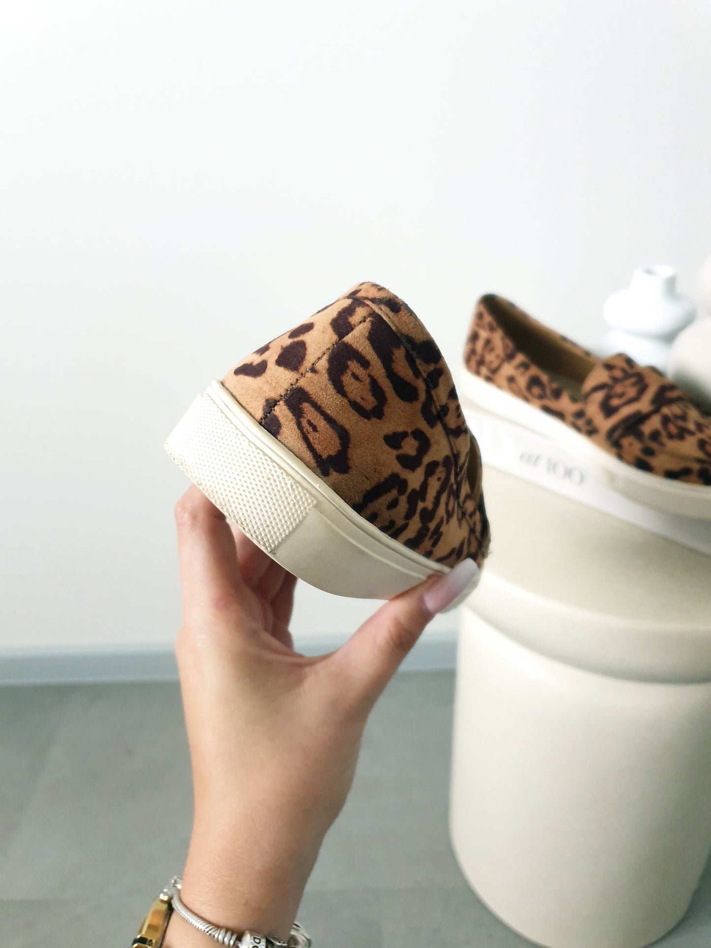 Retro slip on leo topánky 40