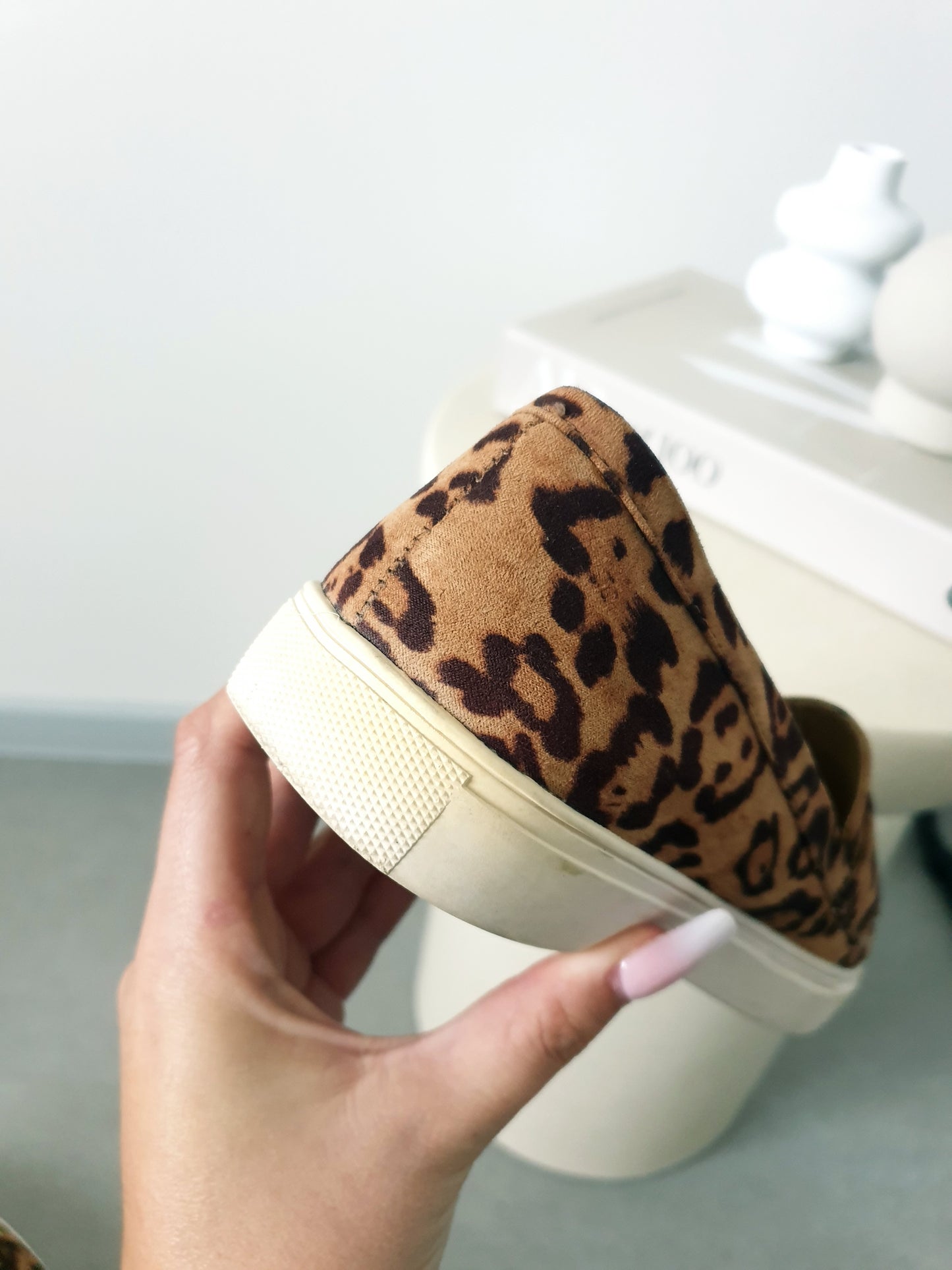 Retro slip on leo topánky 40