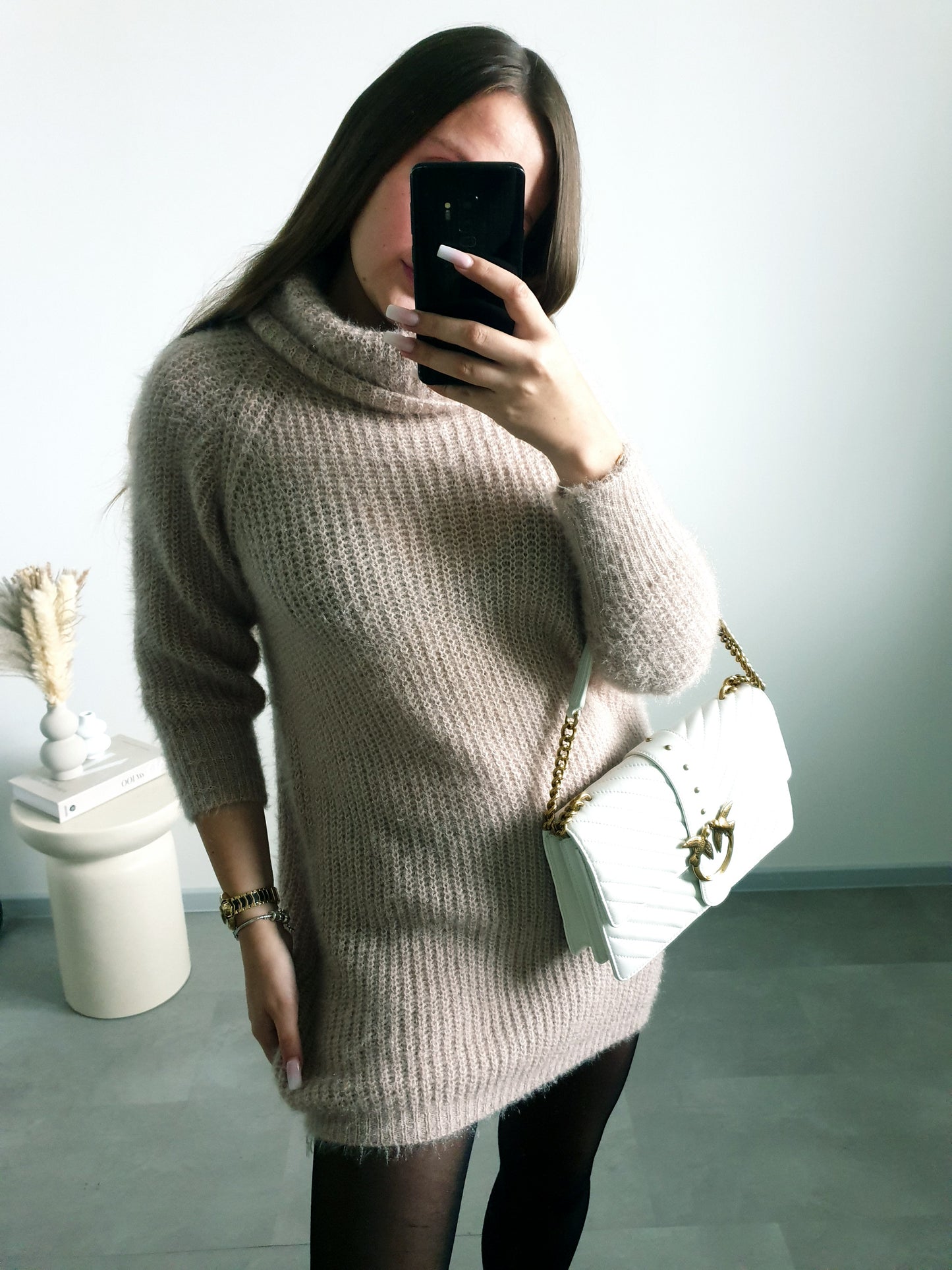 Svetrové šaty M/L