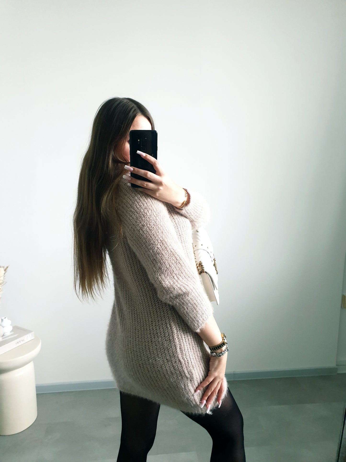 Svetrové šaty M/L