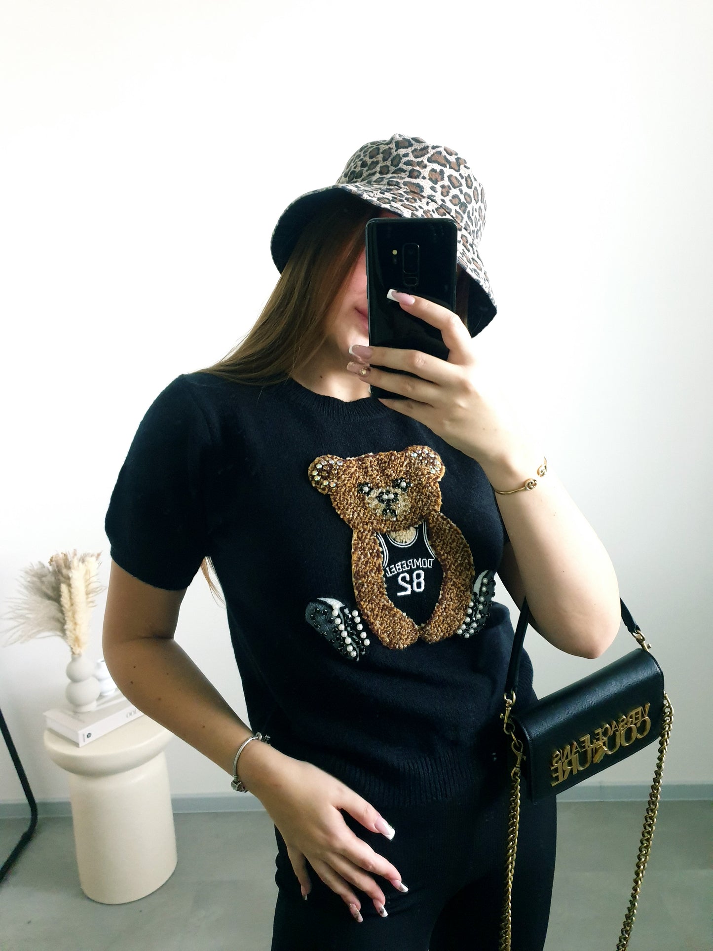 Svetríkový top s mackom M