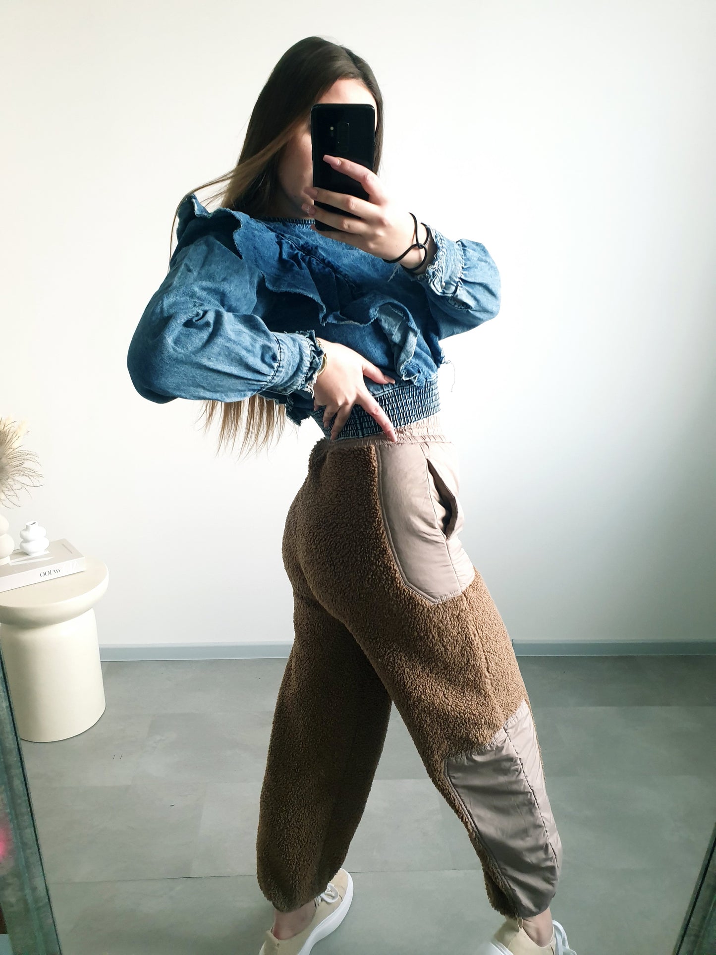 Štýlové teddy nohavice XS