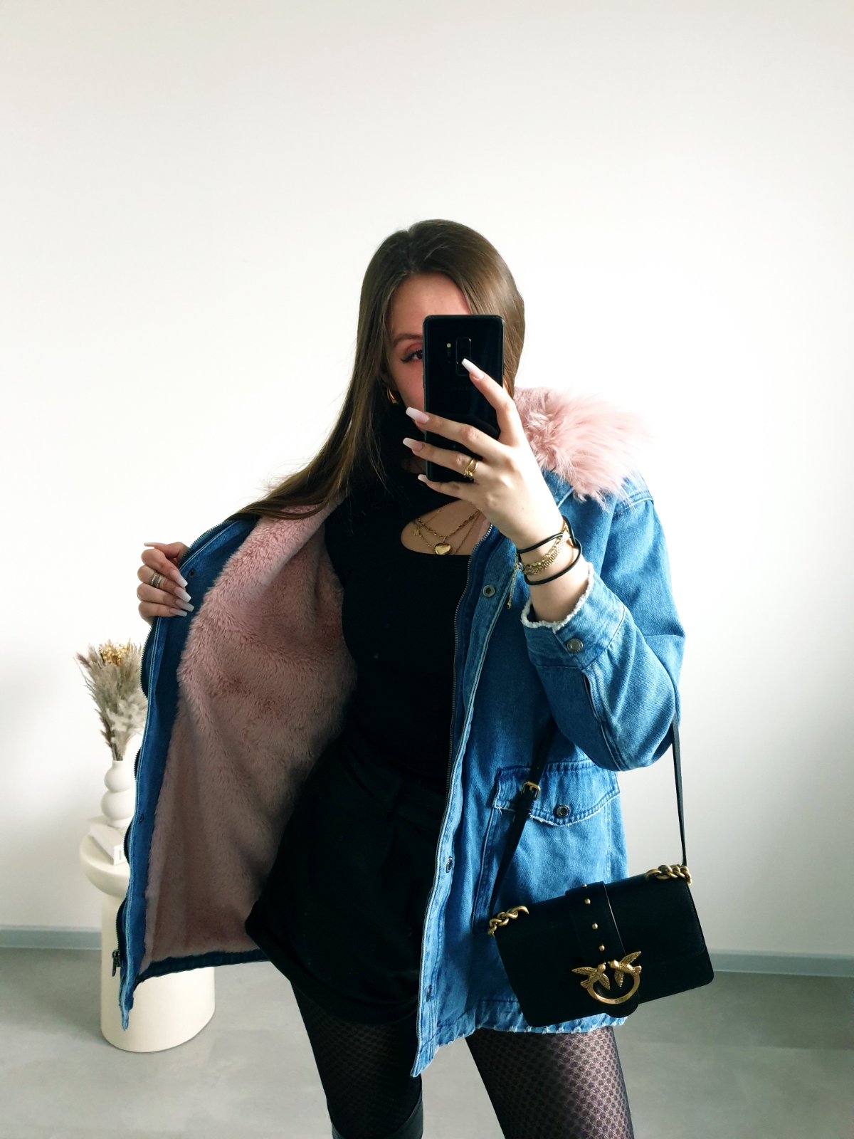 ZARA bundička s kožušinou XS