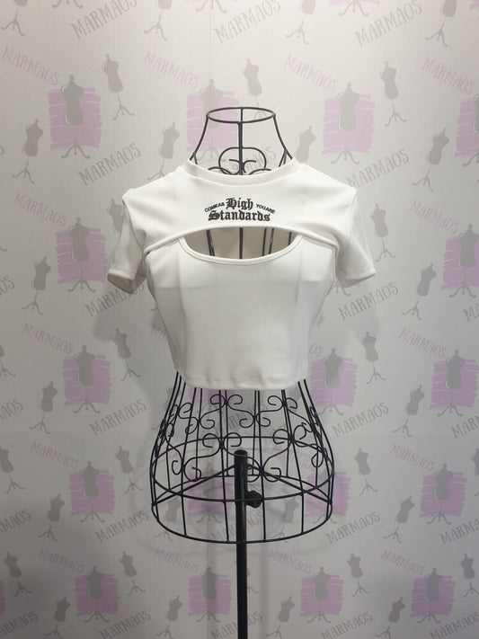 Moderný crop top S/M