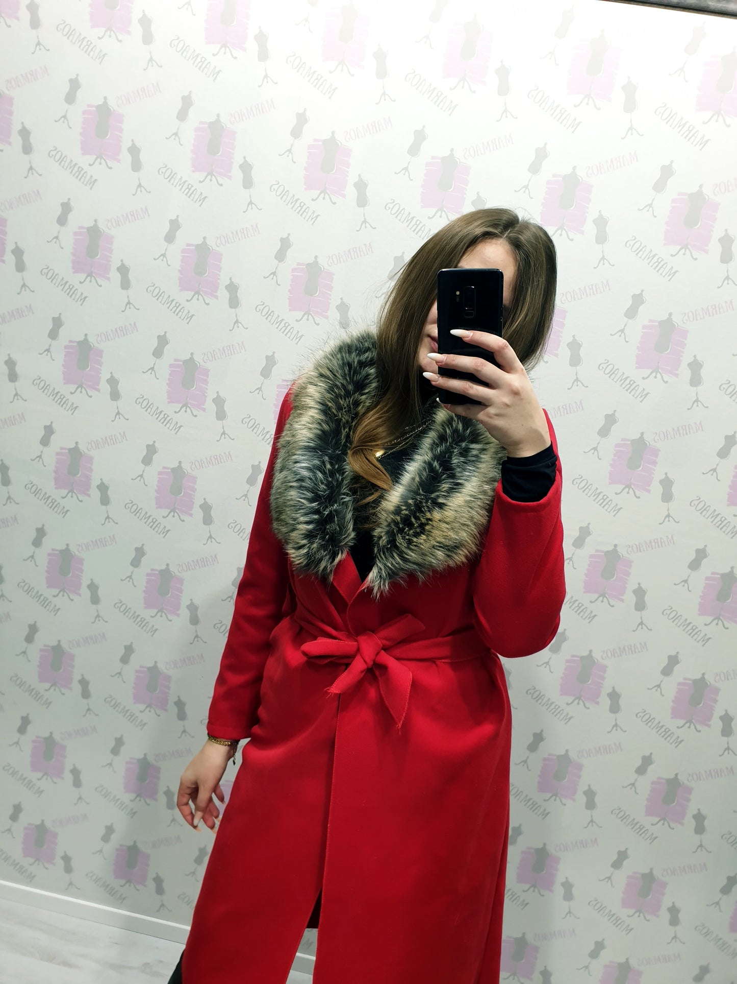 Červený kabát S/M