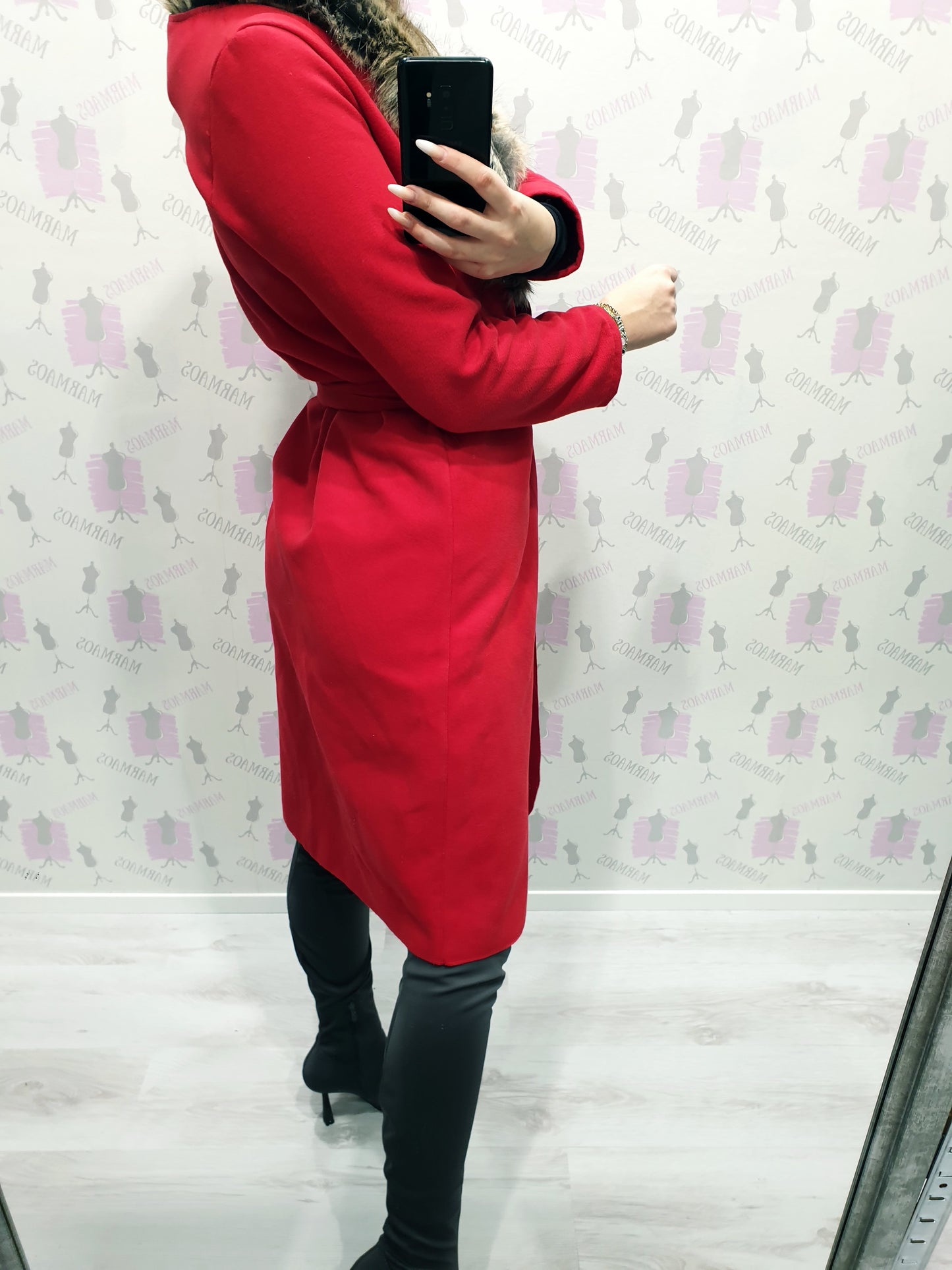 Červený kabát S/M