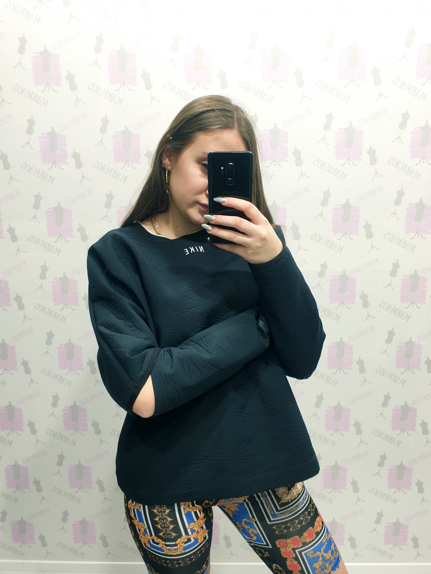 NIKE oversize štýlová mikina