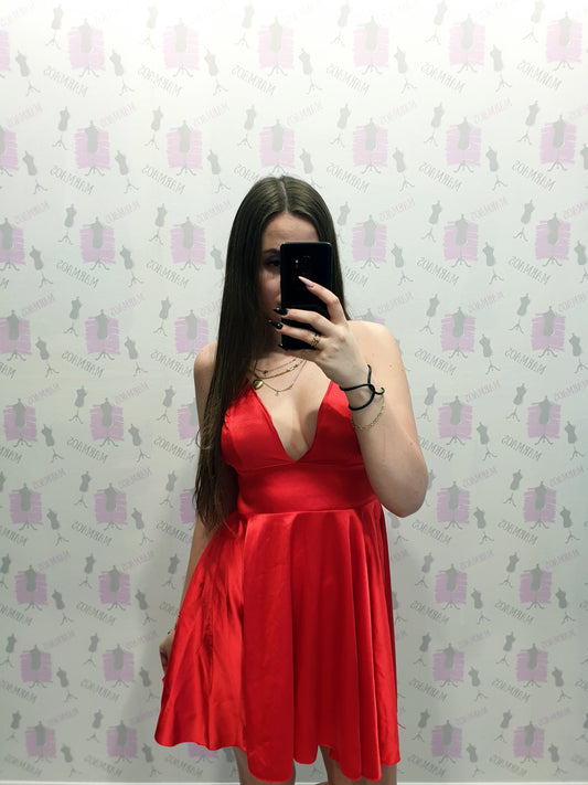 Červené šaty S/M