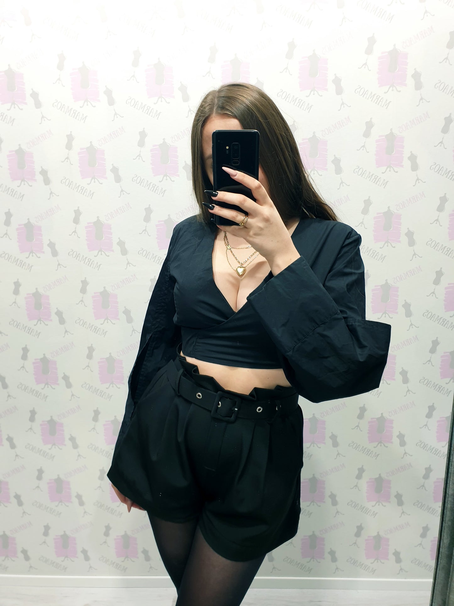 ZARA crop košeľa S