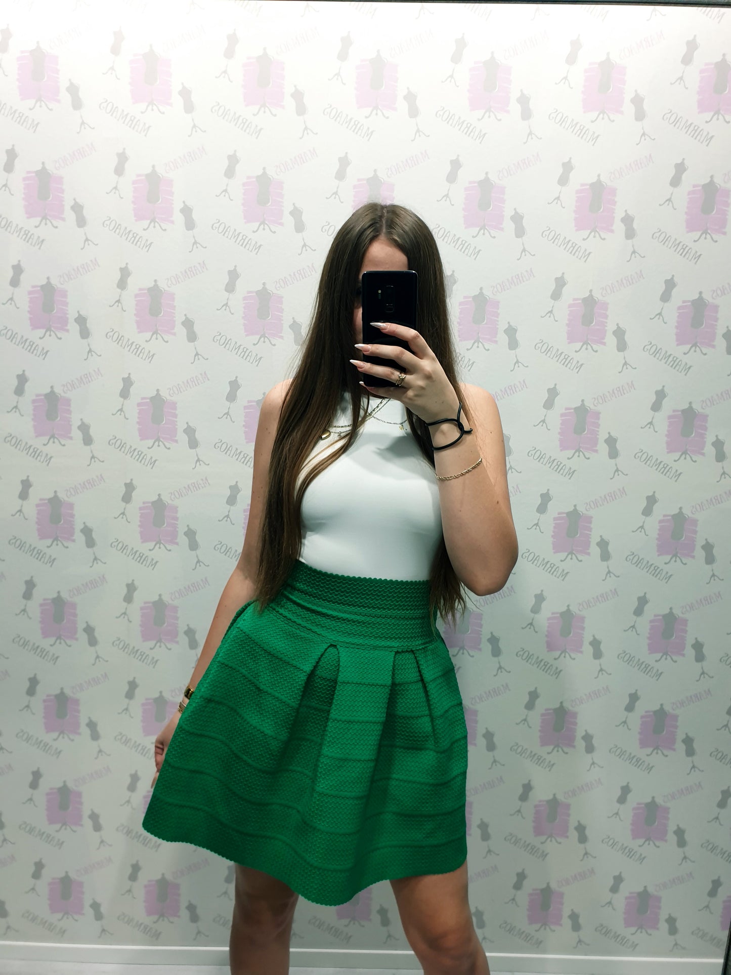 Zelená sukňa XS