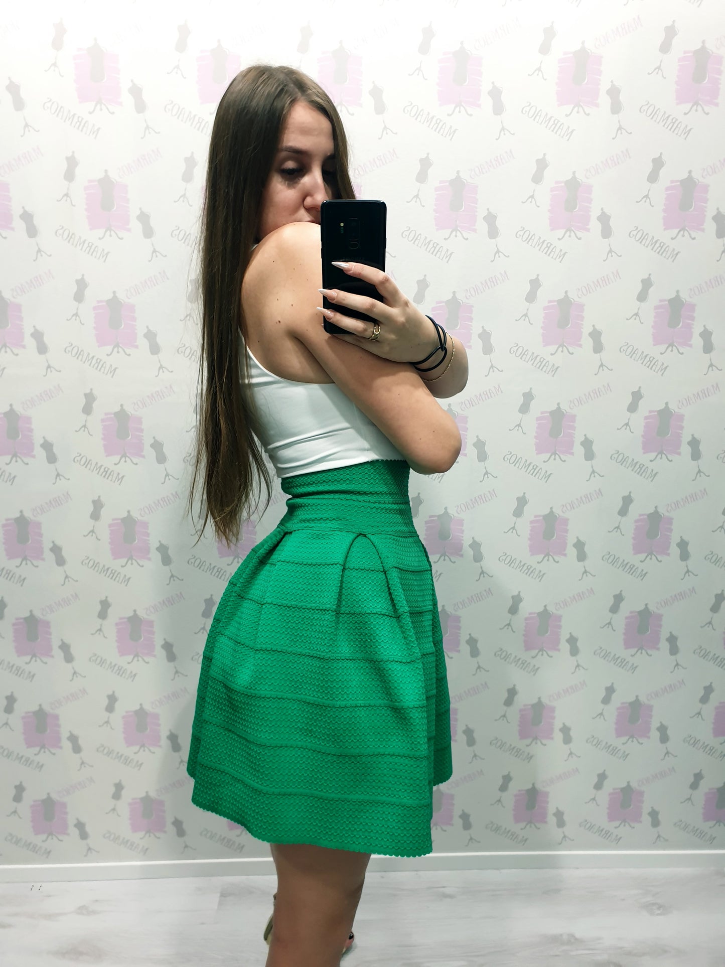 Zelená sukňa XS