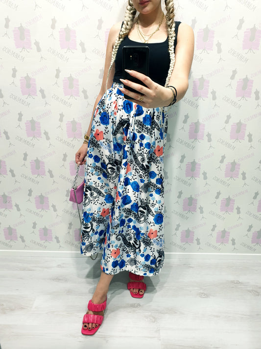 Kvetovaná sukňa M