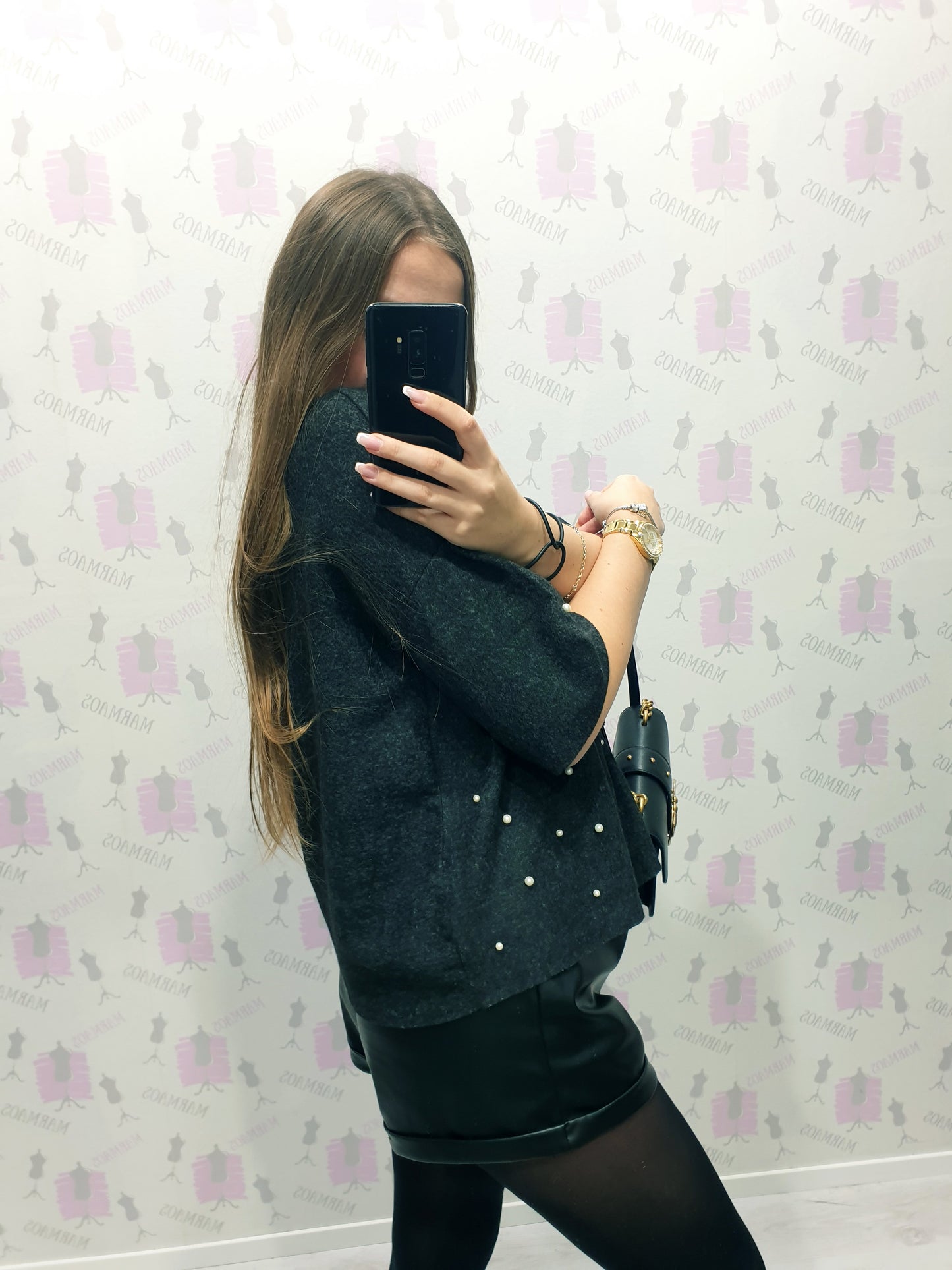 ZARA top s perličkami M