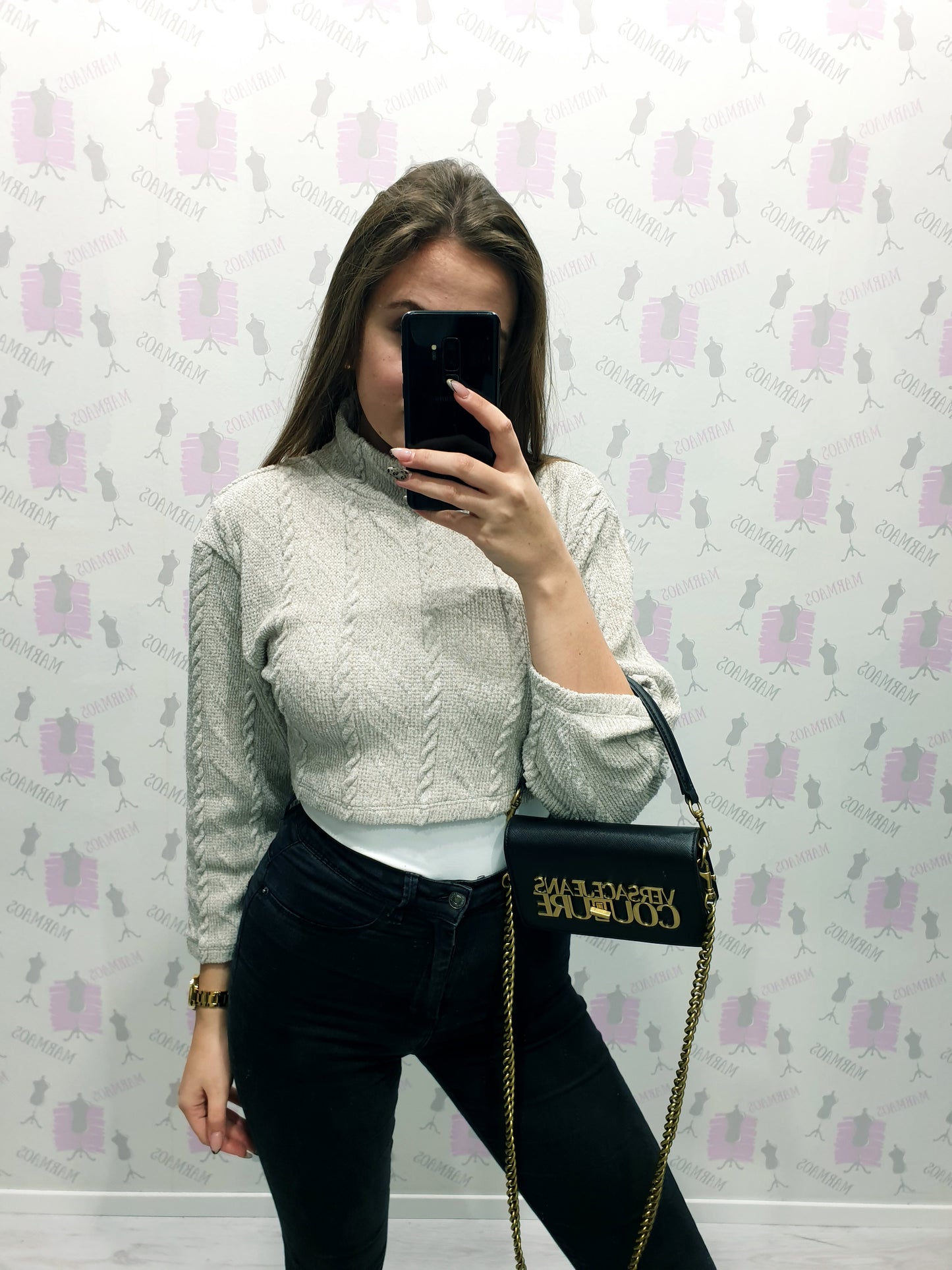 ZARA crop svetrík S