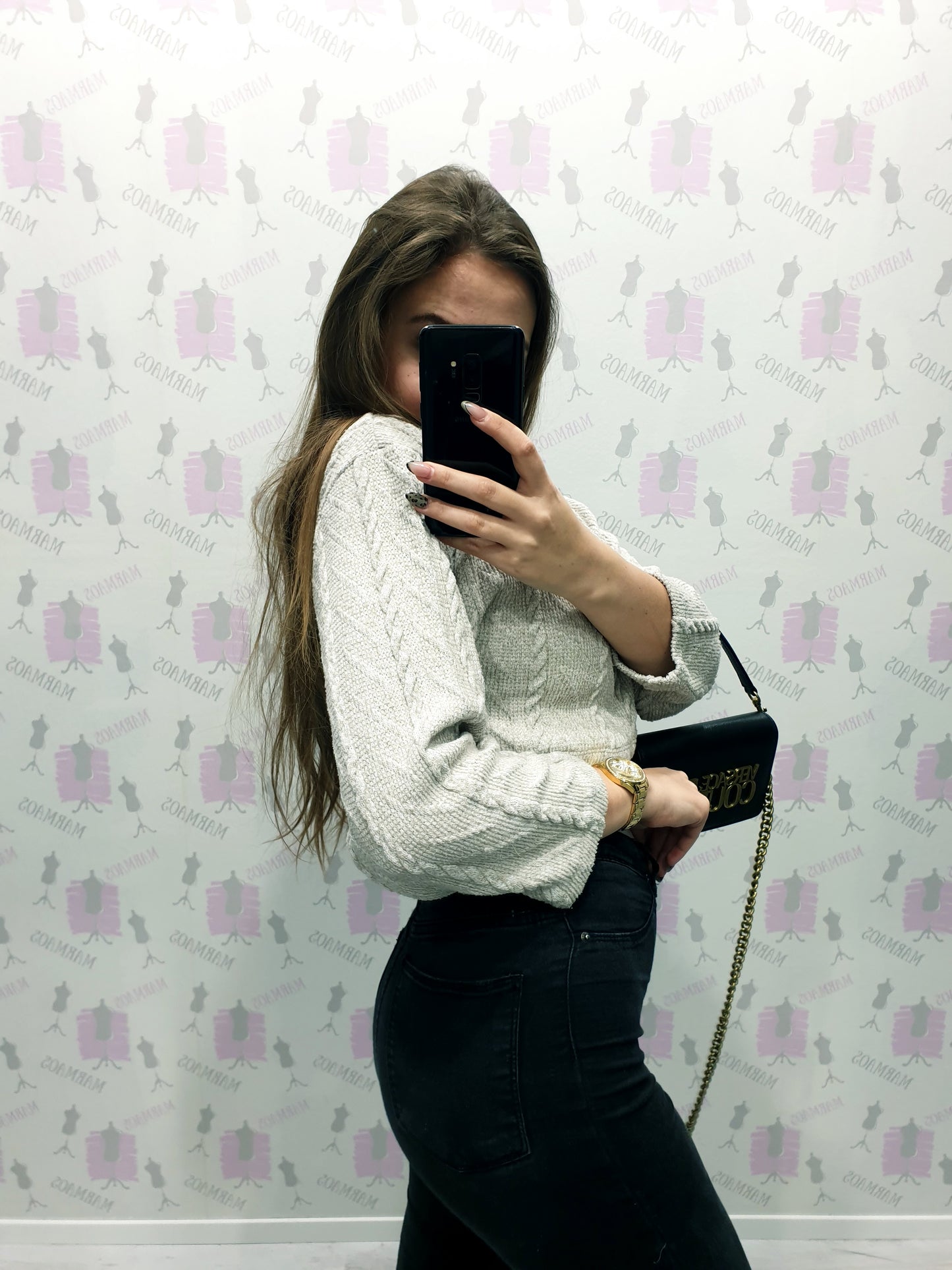 ZARA crop svetrík S