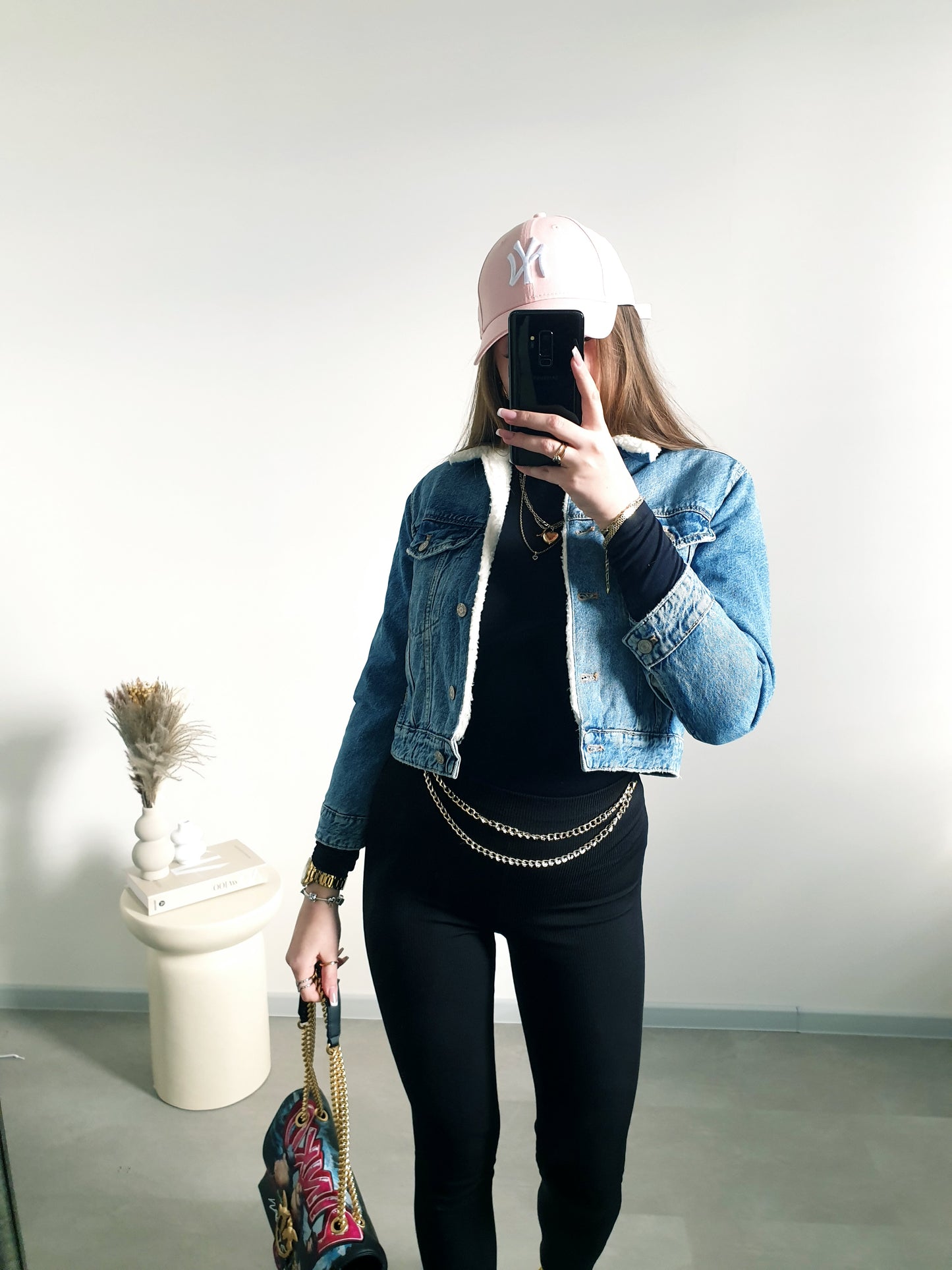 ZARA rifľová zateplená bundička XXS/XS