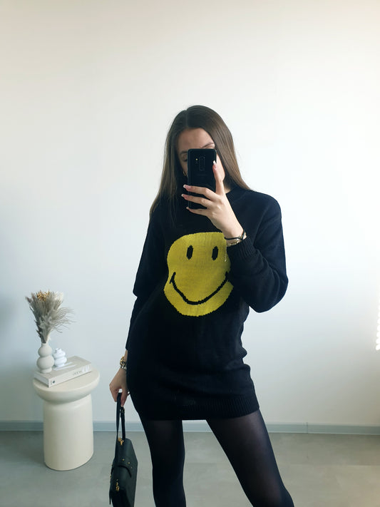 H&M x Smiley svetrové šaty XS