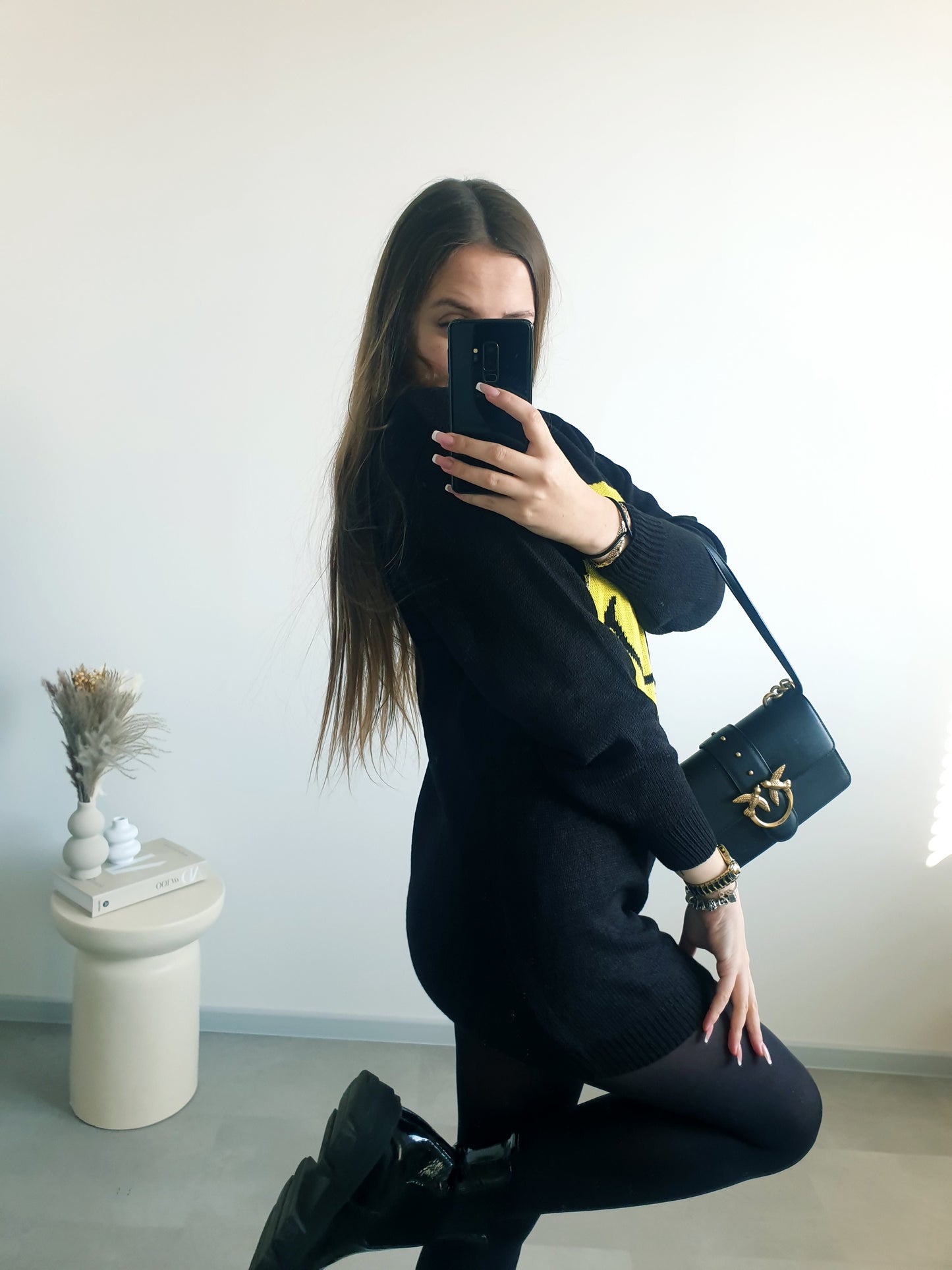 H&M x Smiley svetrové šaty XS