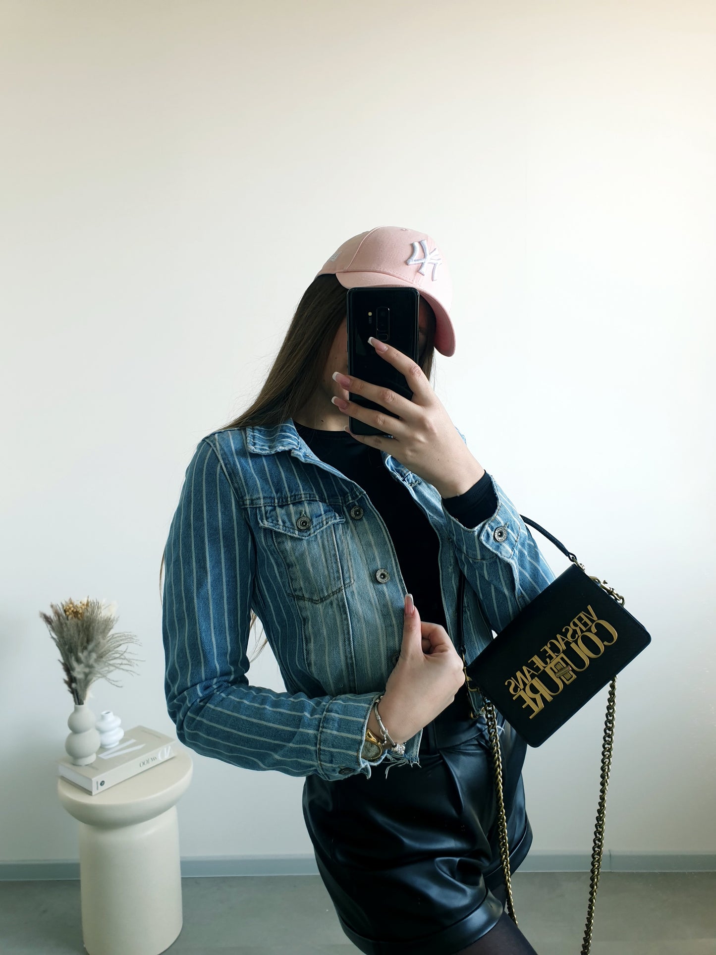 Crop rifľová bunda XS