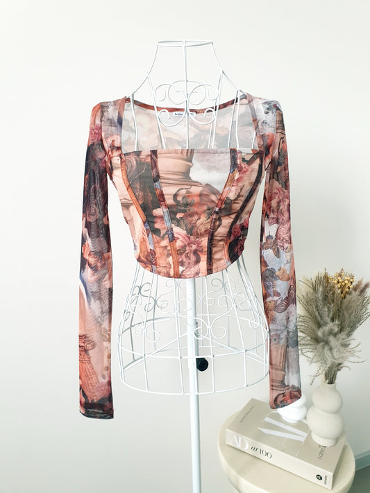 Bershka štýlový top XS